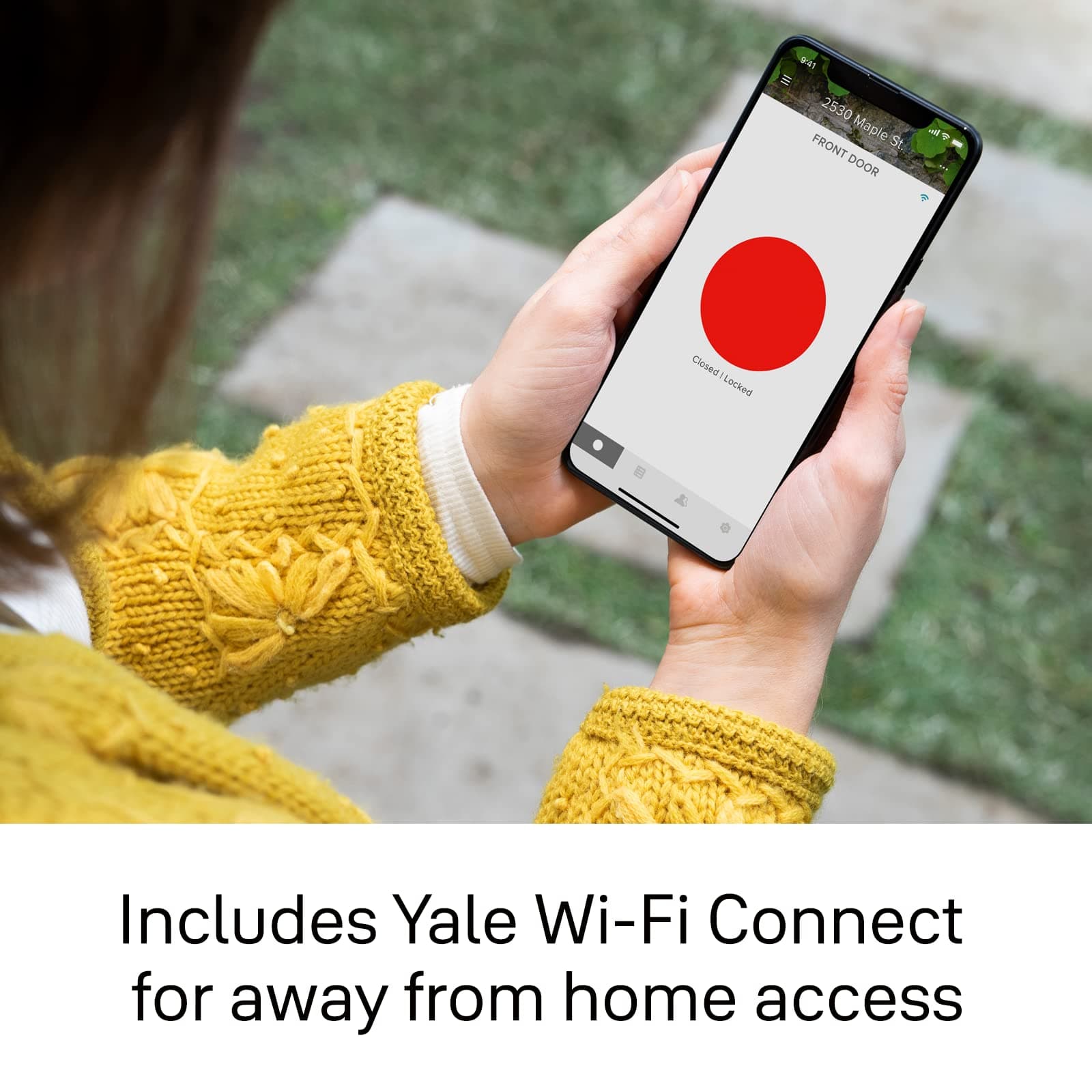 Yale Assure Lock with Wi-Fi – Black Suede Smart Lock for Front Door with Touchscreen Keypad, App Control, Backup Key, and Deadbolt – Secure Keyless Entry Door Lock, YRD226-CBA-BSP - Image 5