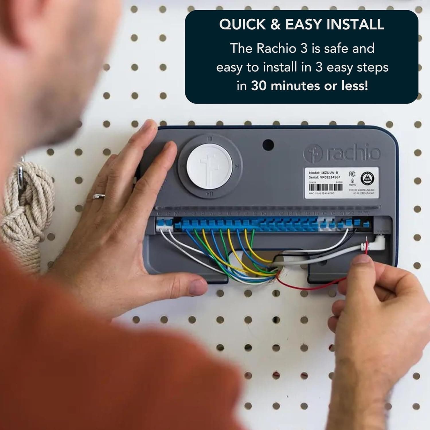 Rachio 3rd Gen: Smart 4-Zone Sprinkler Controller, App Enabled Automated Water Scheduling, Alexa Compatible, DIY Simple & Fast Install - Image 3