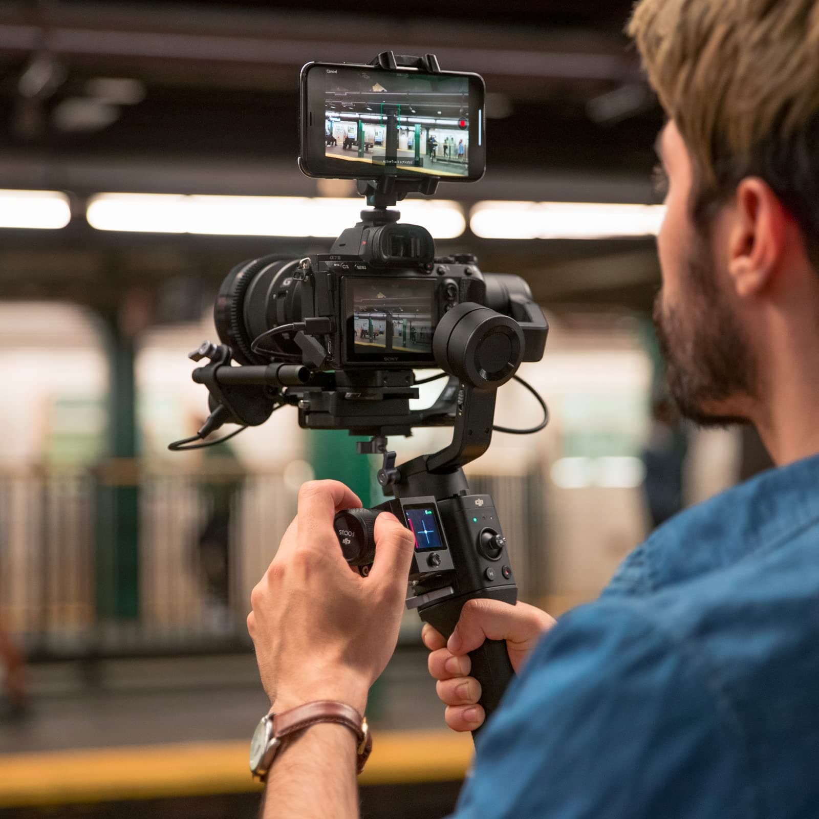 DJI Ronin-SC, 3-Axis Camera Stabilizer, up to 2kg (4.4lbs) Payload, Lightweight Design, Dynamic Stability, Automated Features, Available for Canon/Sony/Panasonic/Nikon/Fujifilm - Image 8