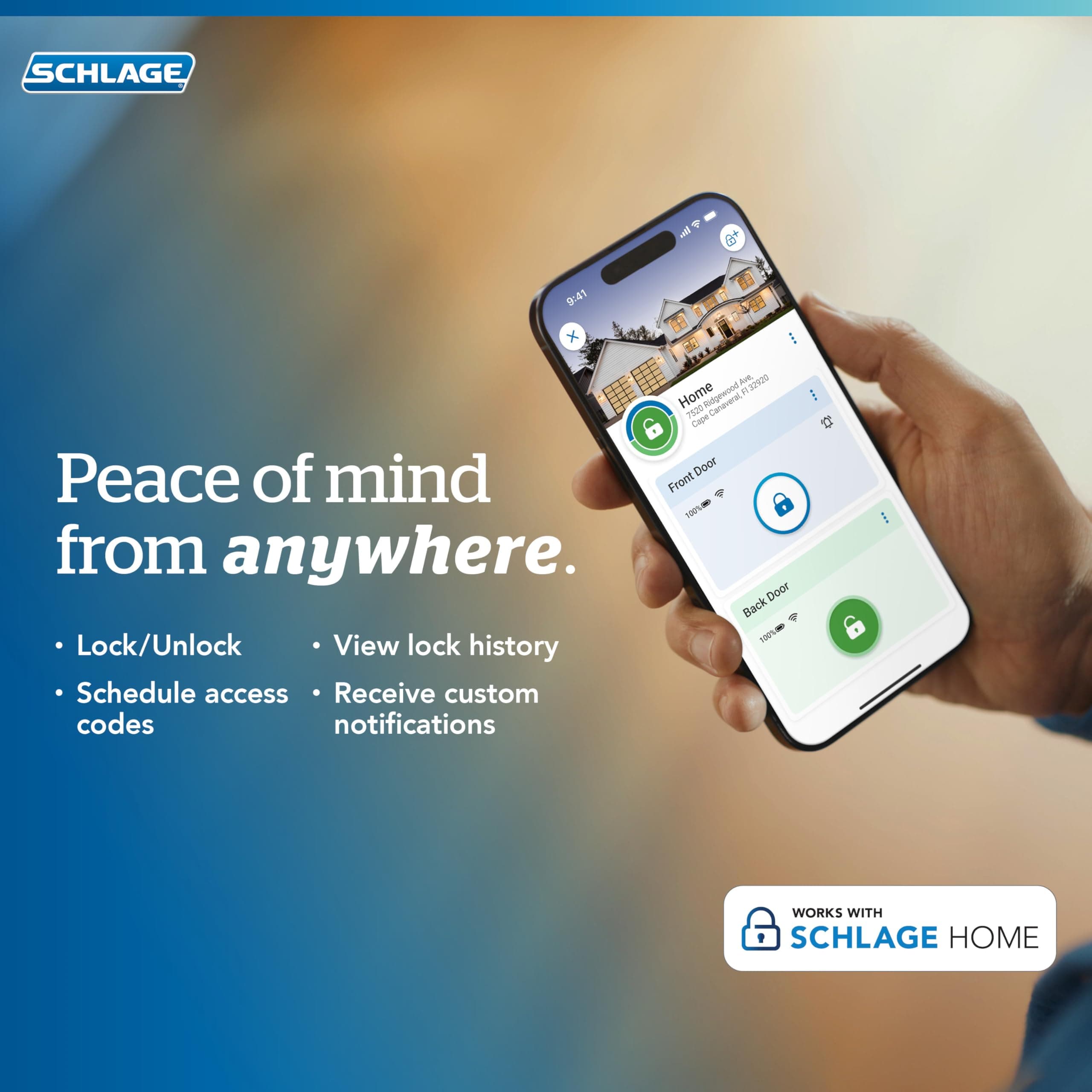 Schlage Encode Smart Wi-Fi Deadbolt Lock with Touchscreen Keypad, Keyless Front Door Entry, App Control, Alexa, Google Home and Airbnb Compatible, Satin Nickel, BE489WB CAM 619 - Image 7