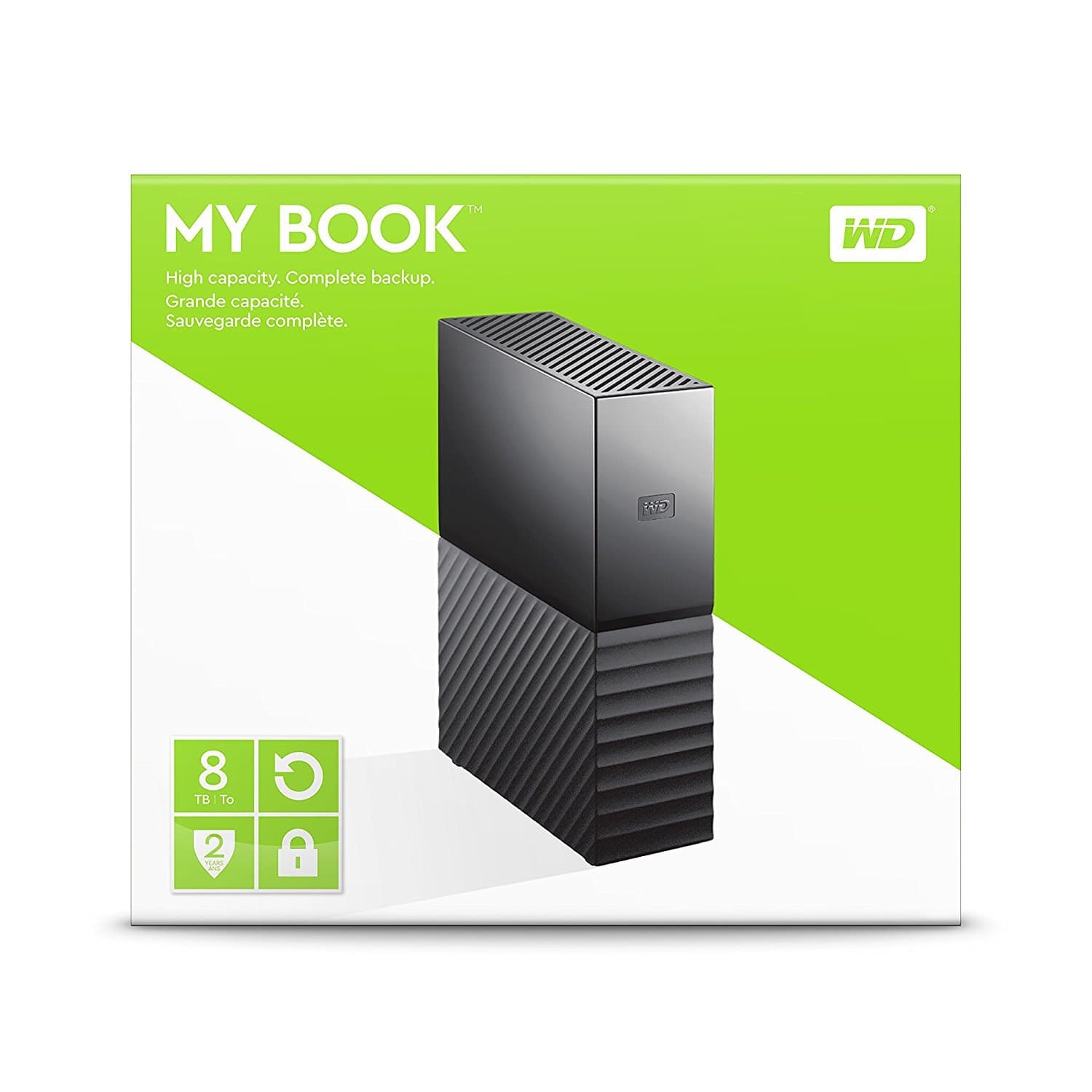 Western Digital 8TB My Book Desktop External Hard Drive, USB 3.0, External HDD with Password Protection and Backup Software - WDBBGB0080HBK-NESN - Image 4