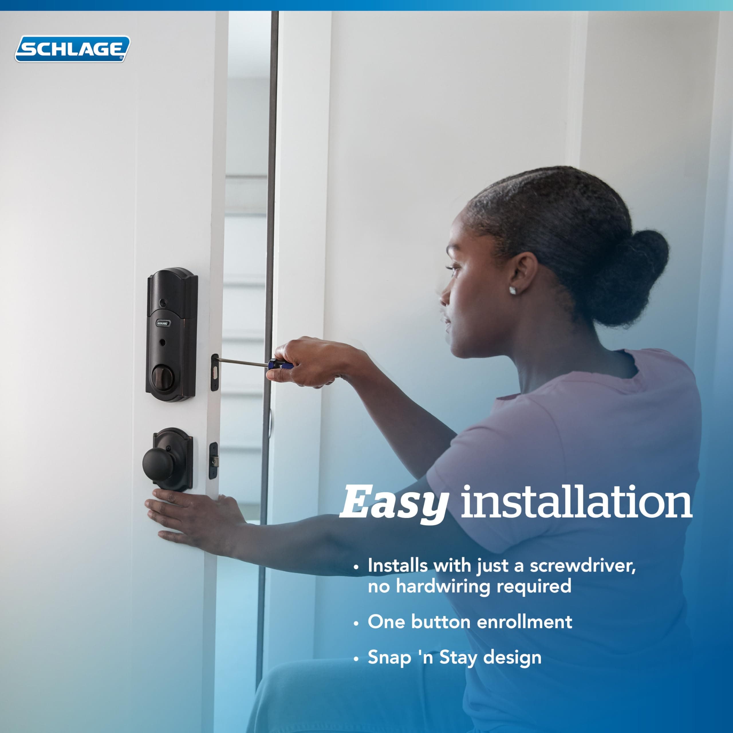 SCHLAGE BE469ZP CEN 625 Connect Smart Deadbolt with alarm with Century Trim in Bright Chrome, Z-Wave Plus enabled, 3 x 8 x 2 inches - Image 7
