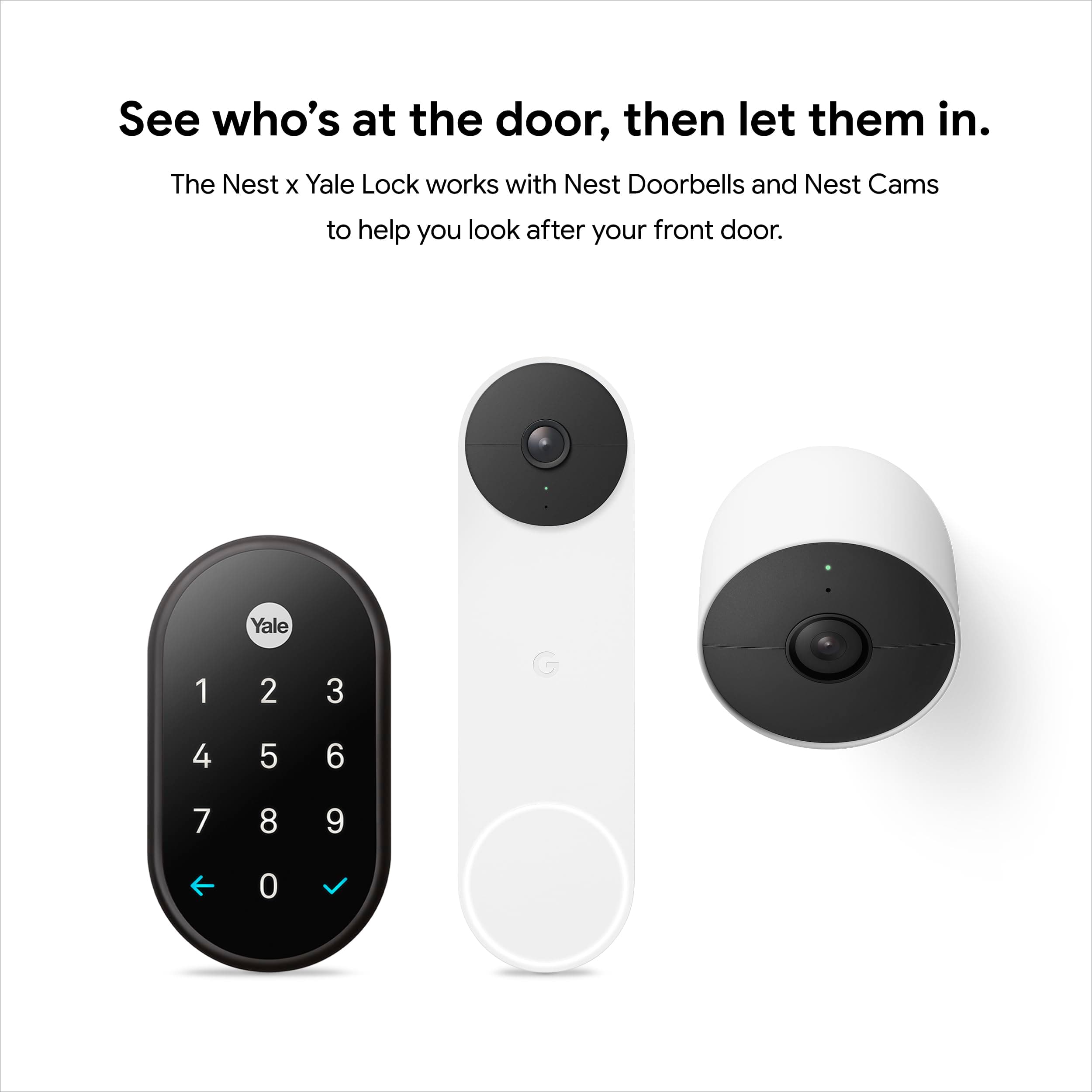 Google Nest x Yale Lock - Tamper Proof Smart Lock for Keyless Entry - Keypad Deadbolt Lock for Front Door - Black Suede - Image 9