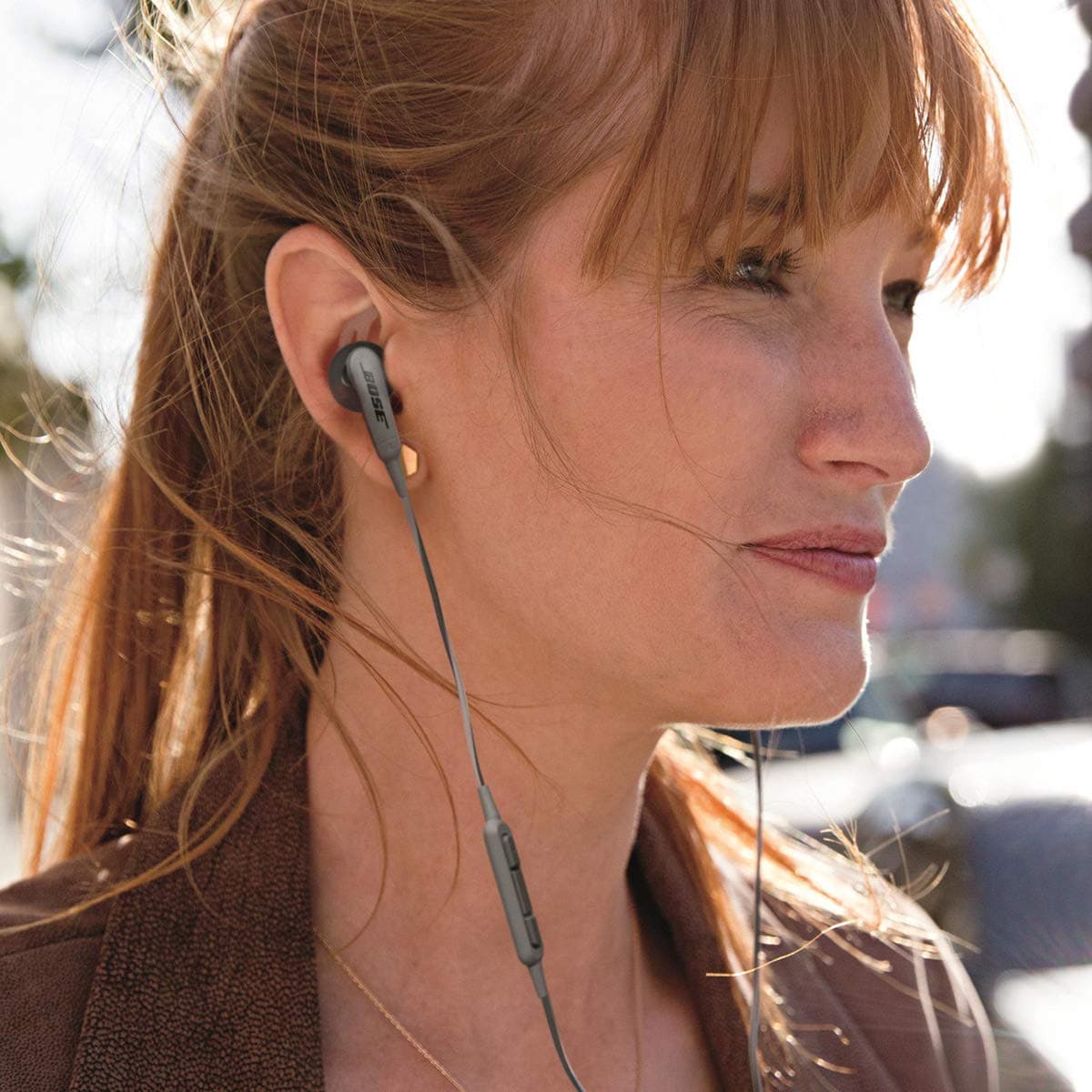 Bose SoundSport, in-Ear Sports Headphones for Apple Devices, (Water and Sweat Resistant Headphones), Charcoal - Image 2