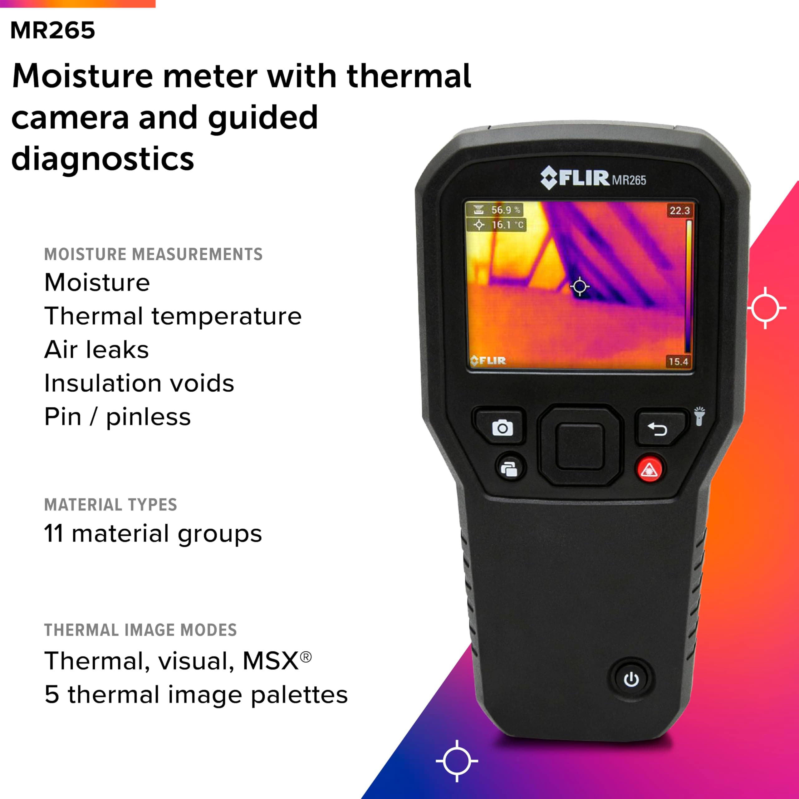 FLIR MR265 Moisture Meter and Thermal Imager with MSX - Image 2
