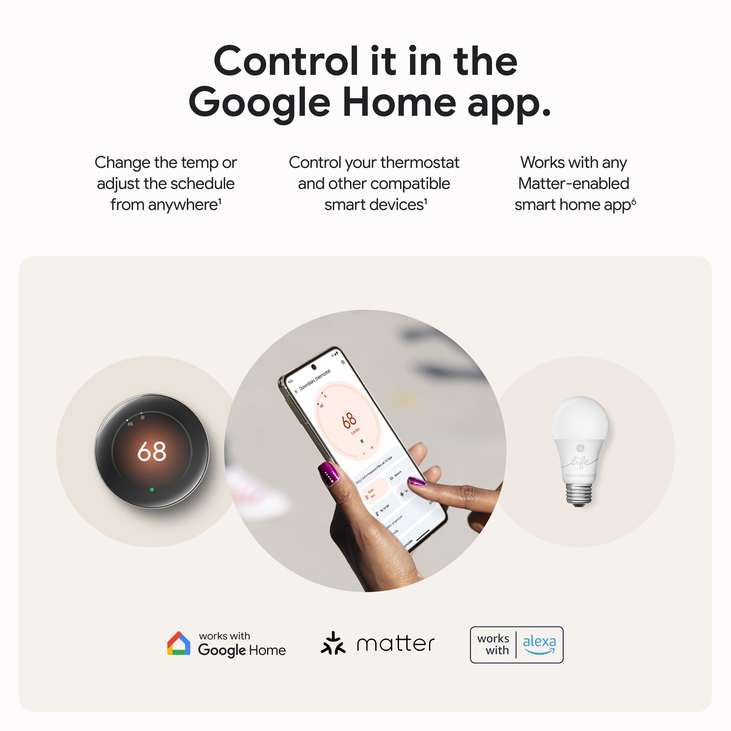 Google Nest Learning Thermostat (4th gen) + Nest Temperature Sensor (2nd gen) - Silver - Image 7