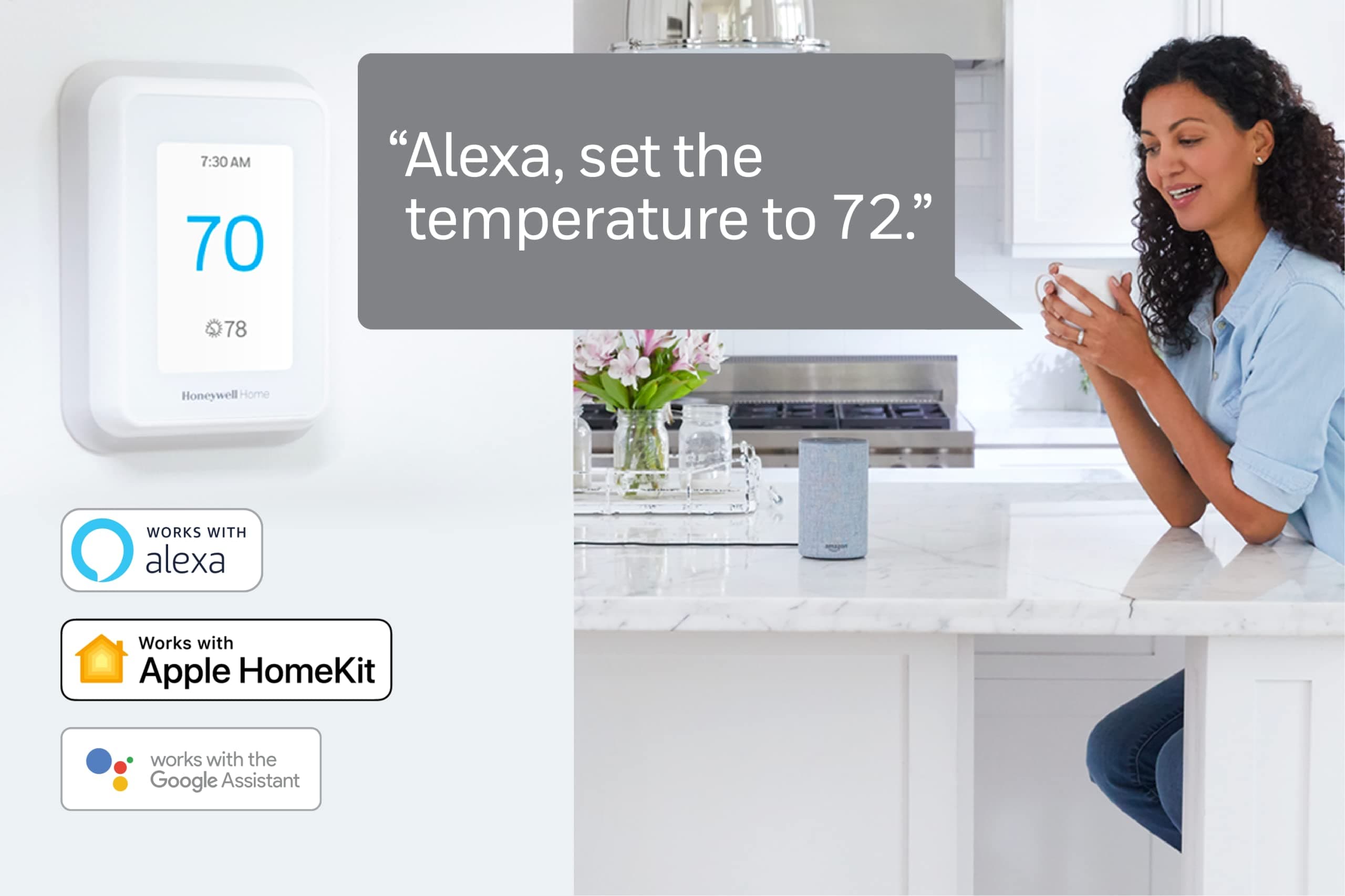 Honeywell Home T9 WiFi Smart Thermostat with 1 Smart Room Sensor, Touchscreen Display, White - Image 6
