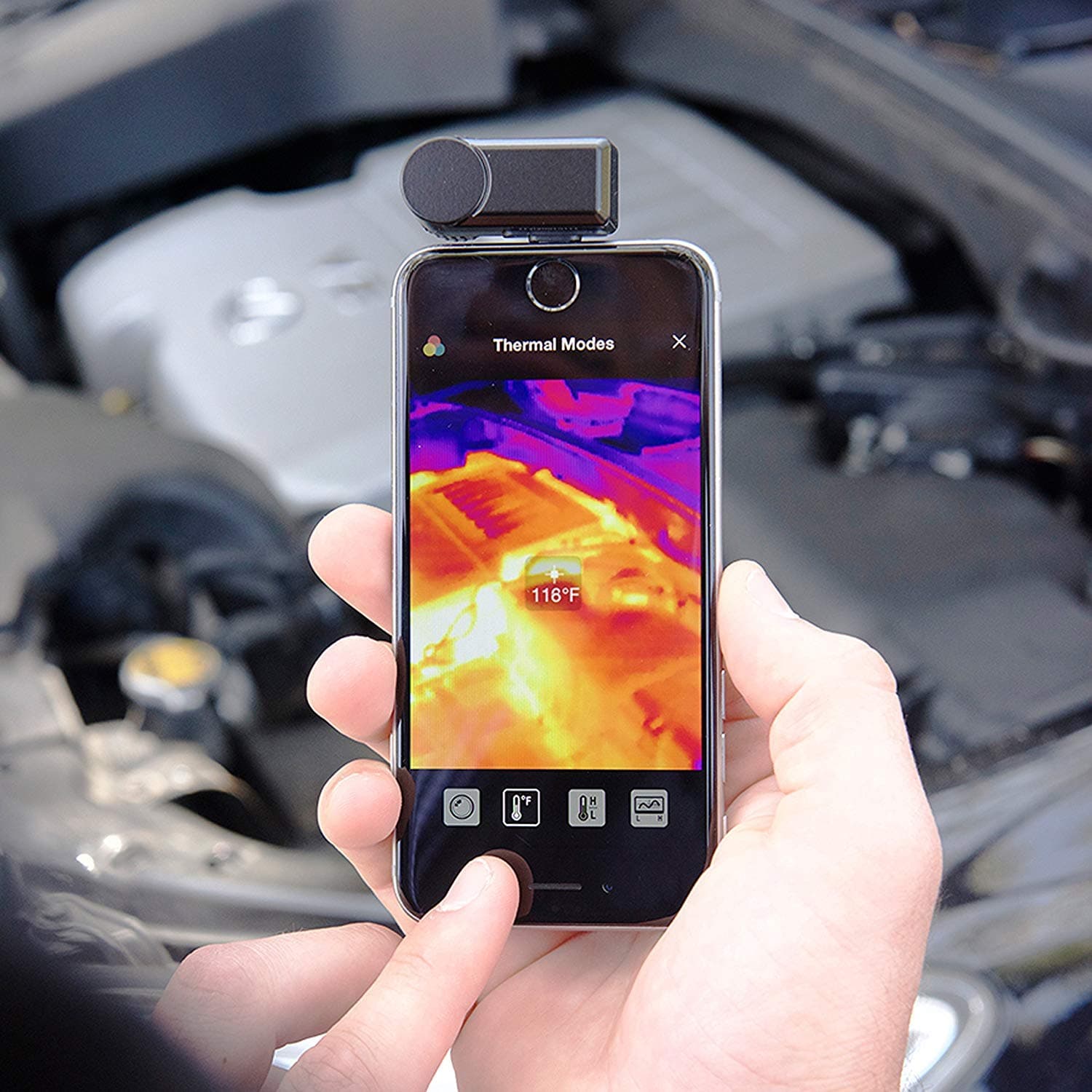 Seek Thermal Compact - All-Purpose Thermal Imaging Camera for iOS , Black - LW-AAA - Image 4