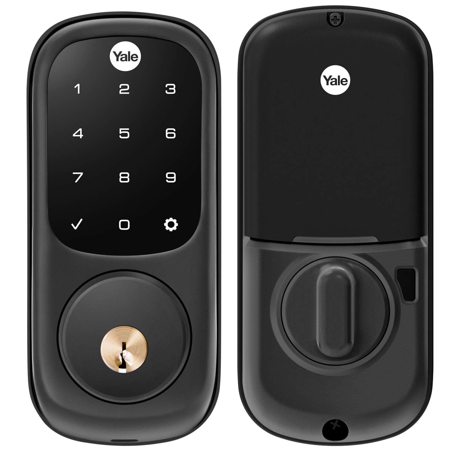 Yale Assure Lock with Wi-Fi – Black Suede Smart Lock for Front Door with Touchscreen Keypad, App Control, Backup Key, and Deadbolt – Secure Keyless Entry Door Lock, YRD226-CBA-BSP - Image 2
