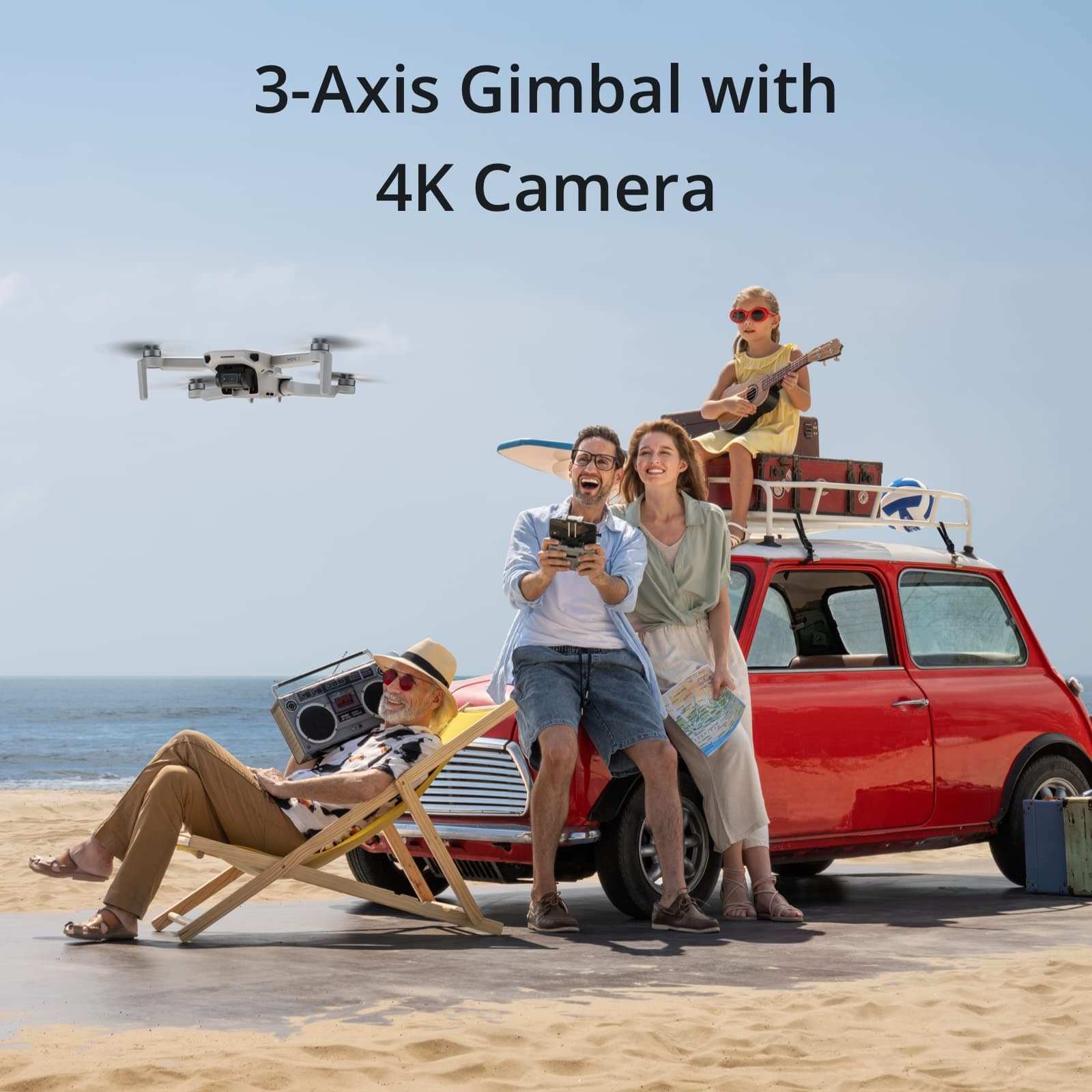 DJI Mini 2 Fly More Combo – Ultralight Foldable Drone, 3-Axis Gimbal with 4K Camera, 12MP Photos, 31 Mins Flight Time, OcuSync 2.0 10km HD Video Transmission, QuickShots, Gray (CP.MA.00000306.01) - Image 3