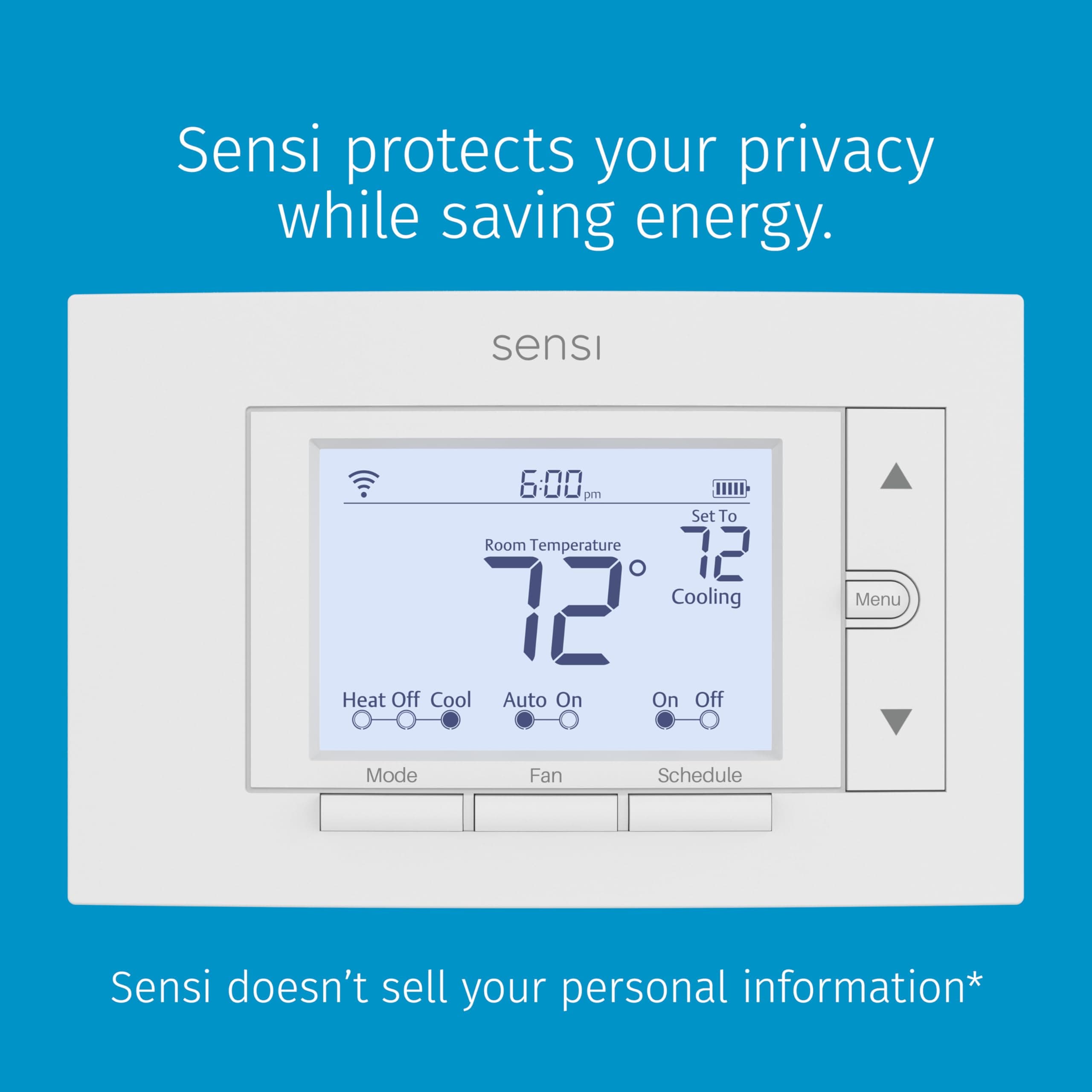Sensi Smart Thermostat, 100 Years Of Expertise, Wi-Fi, Data Privacy, Programmable, Easy DIY Install, Works With Alexa, Energy Star Certified, Mobile App, ST55 - Image 4