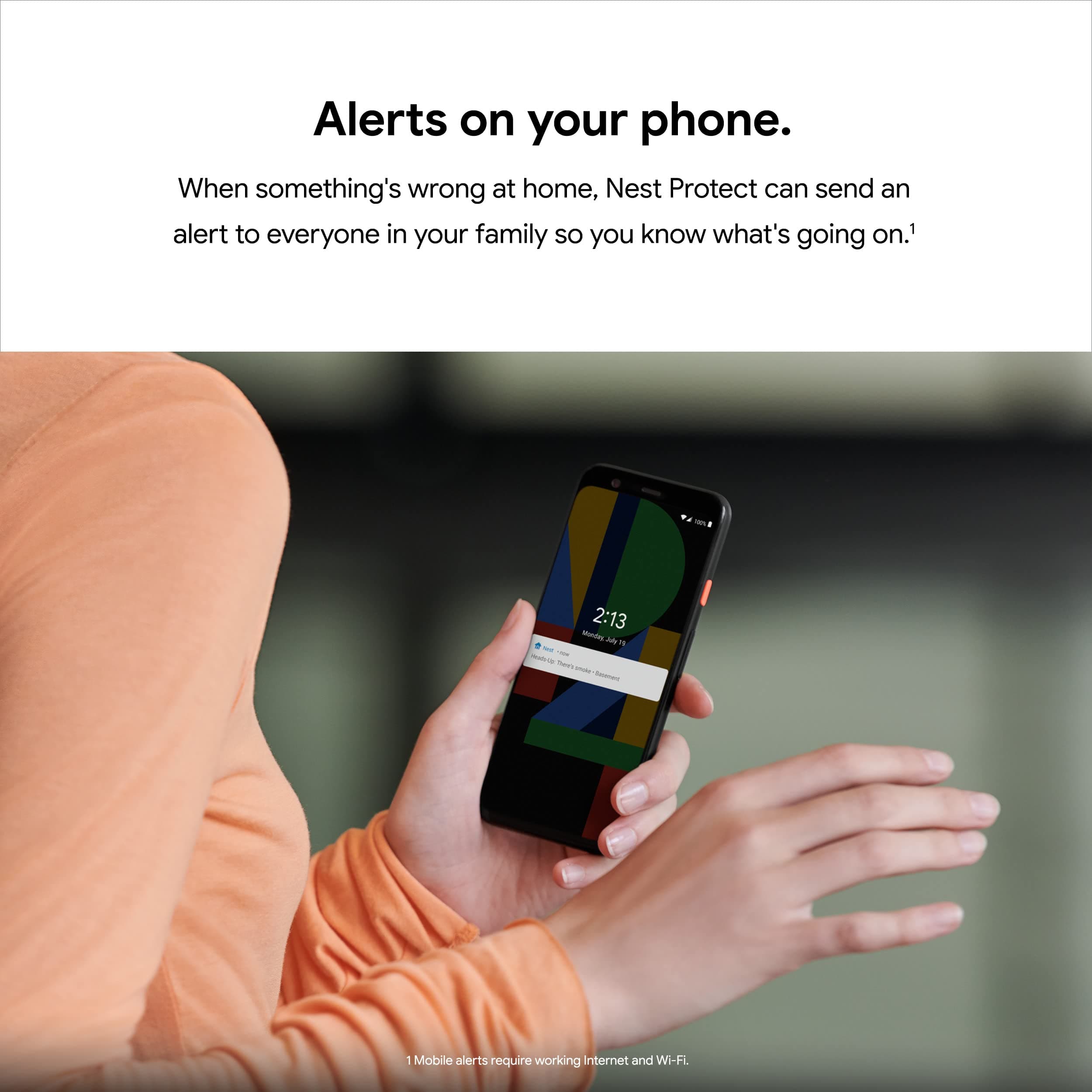 Google Nest Protect - Smoke Alarm - Smoke Detector and Carbon Monoxide Detector - Battery Operated , White - S3000BWES - Image 8