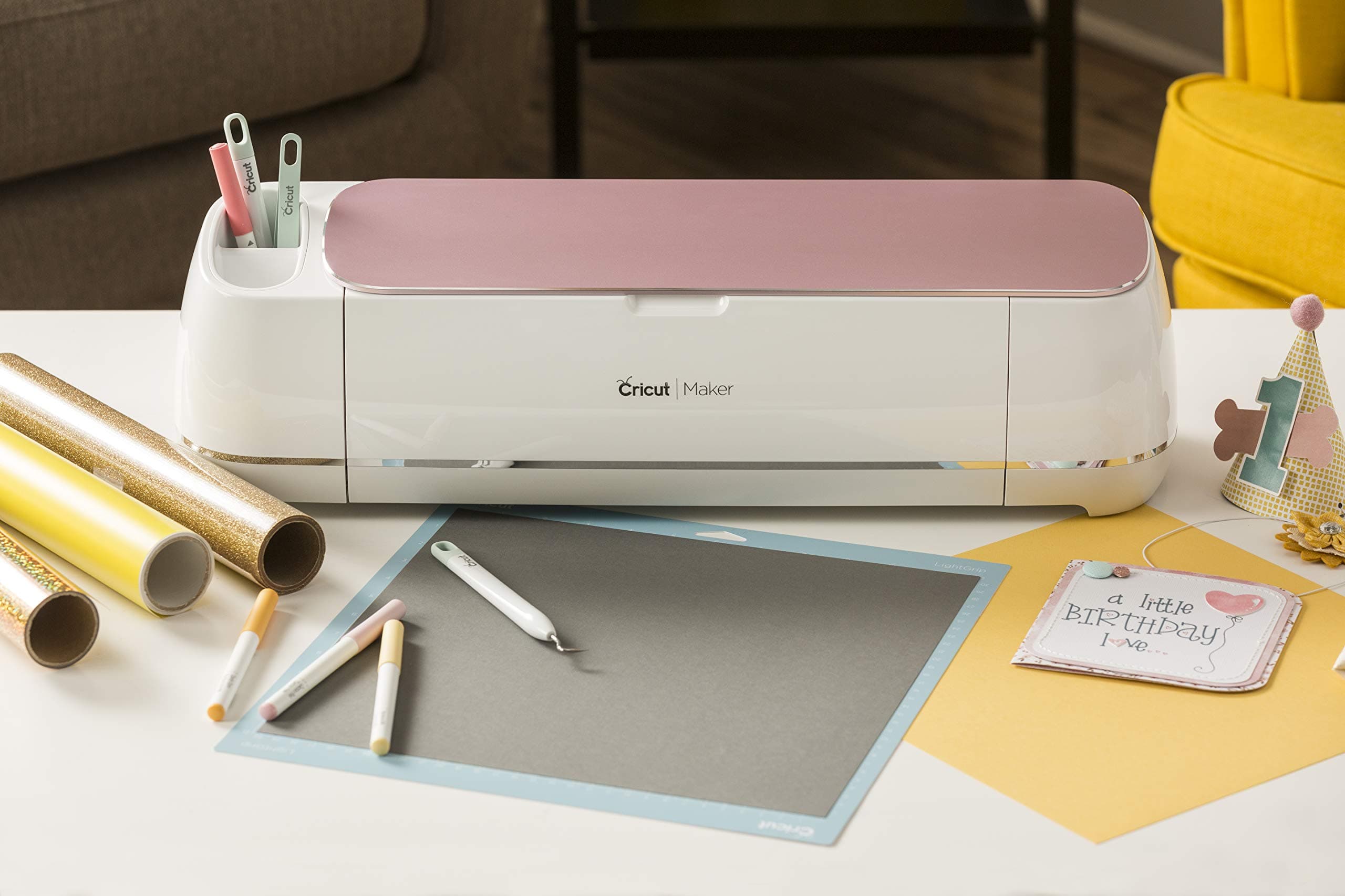 Cricut Maker - Smart Cutting Machine - with 10X Cutting Force, Cuts 300+ Materials, Create 3D Art, Home Decor & More, Bluetooth Connectivity, Compatible with iOS, Android, Windows & Mac, Rose - Image 9
