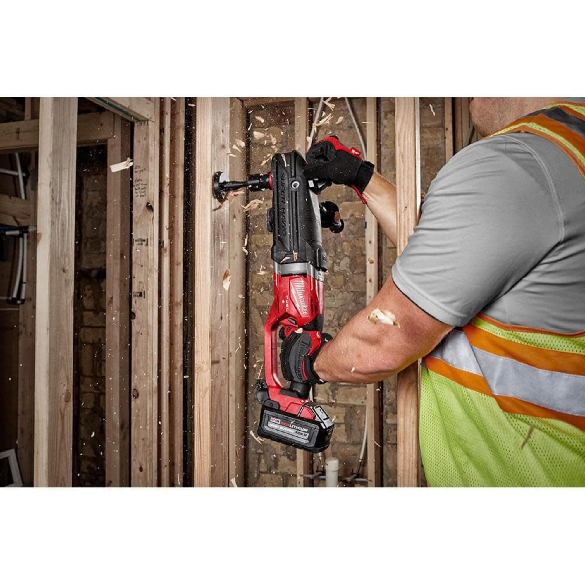 Milwaukee 2811-20 M18 FUEL 18-Volt Brushless Cordless GEN 2 SUPER HAWG 7/16 in. Right Angle Drill (Tool-Only) - Image 3