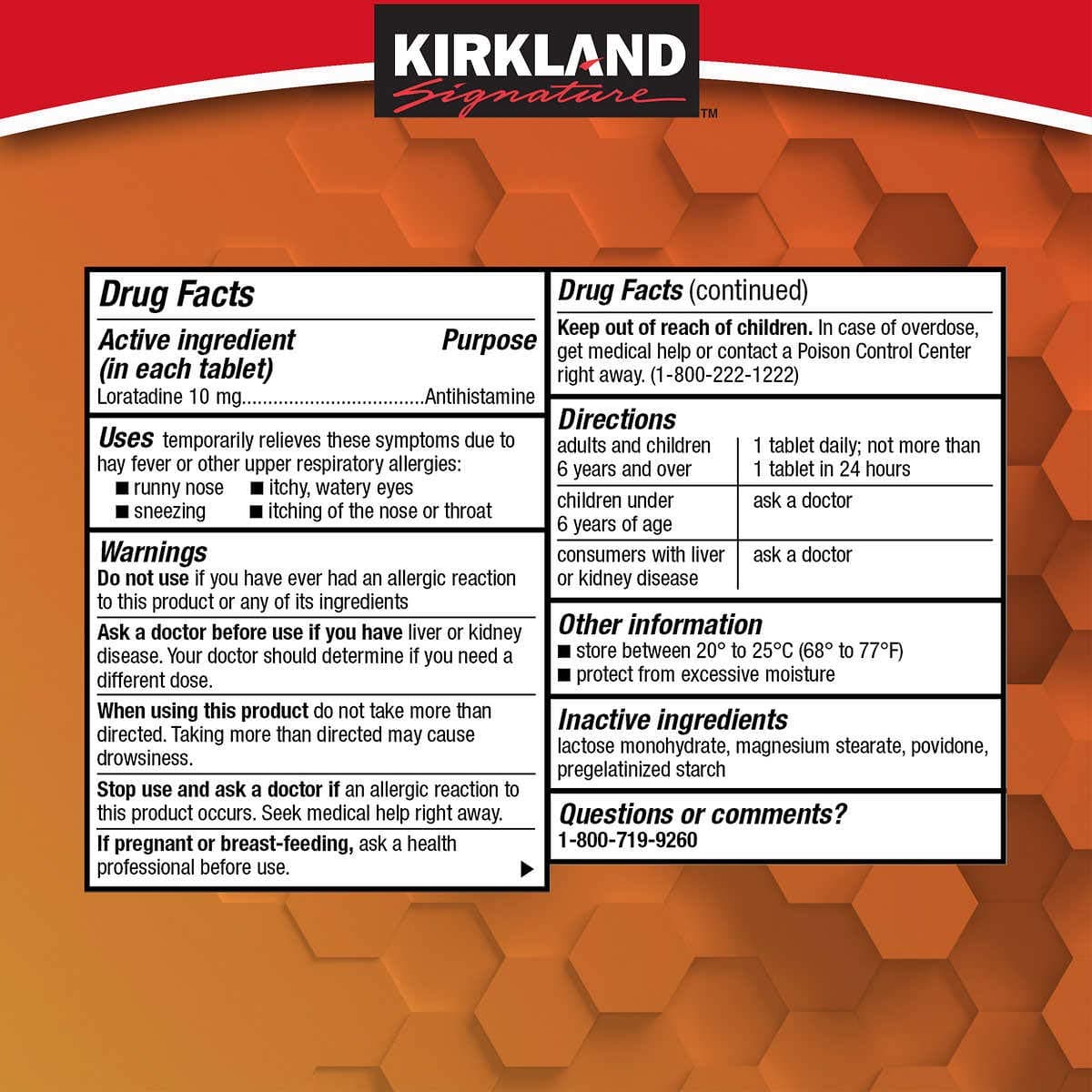 Kirkland Signature AllerClear, 365 Tablets - Image 2