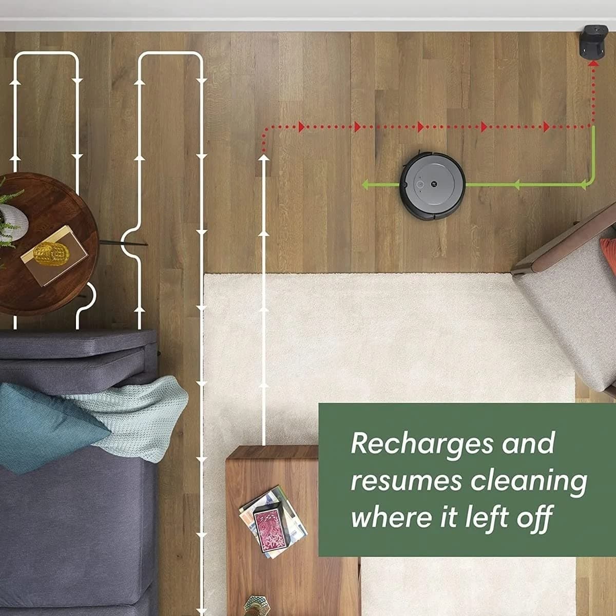 iRobot Roomba i2 (2152) Wi-Fi Connected Robot Vacuum - Navigates in Neat Rows, Compatible with Alexa, Ideal for Pet Hair, Carpets & Hard Floors - Image 6