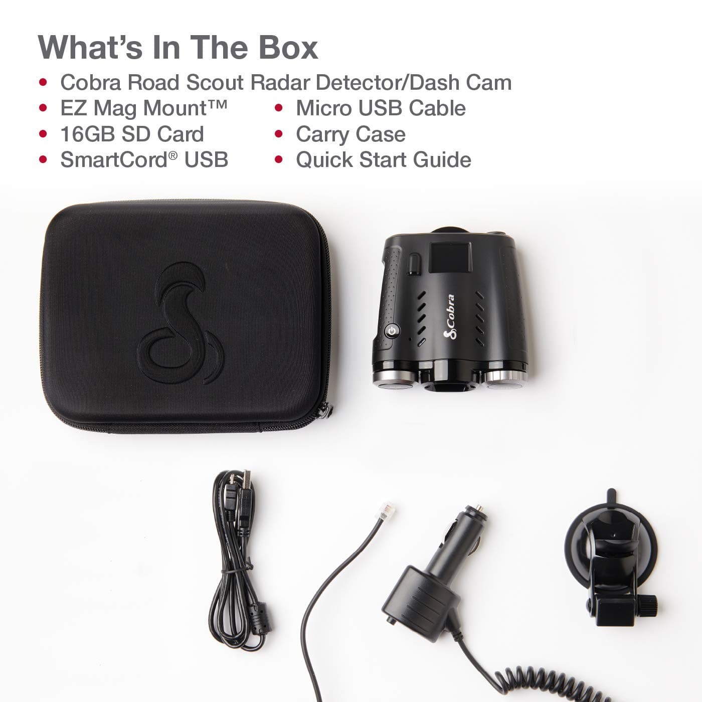 Cobra Road Scout Dash Cam and Radar Detector, Left, WiFi, Bluetooth, iRadar Compatible, HD 1080P Dash Camera for Cars, Heavy Duty EZ Mag Mount, Connects with iRadar App - Image 7