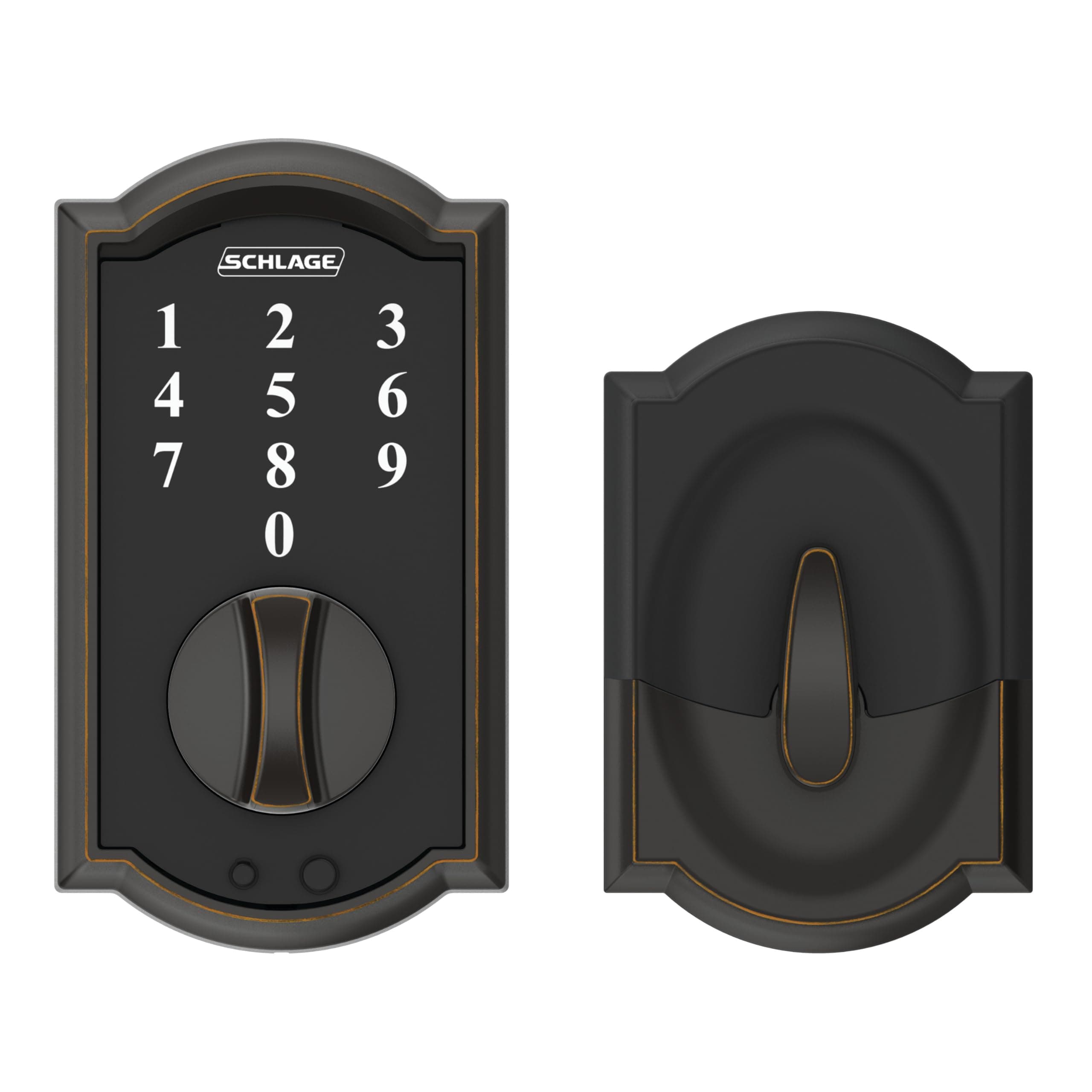 SCHLAGE BE375 CAM 716 Camelot Touch Deadbolt, Aged Bronze - Image 6