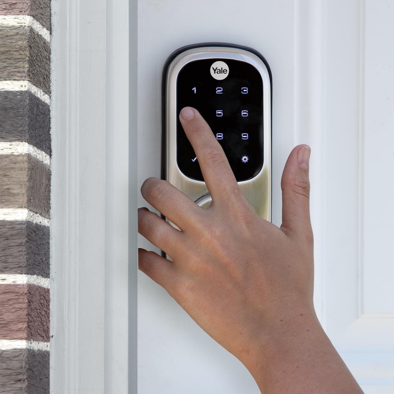Yale Assure Lock Deadbolt, Black Suede Digital Touchscreen Non-Connected Keypad with Backup Key for Front or Back Entry Door, YRD226-NR-BSP - Image 5