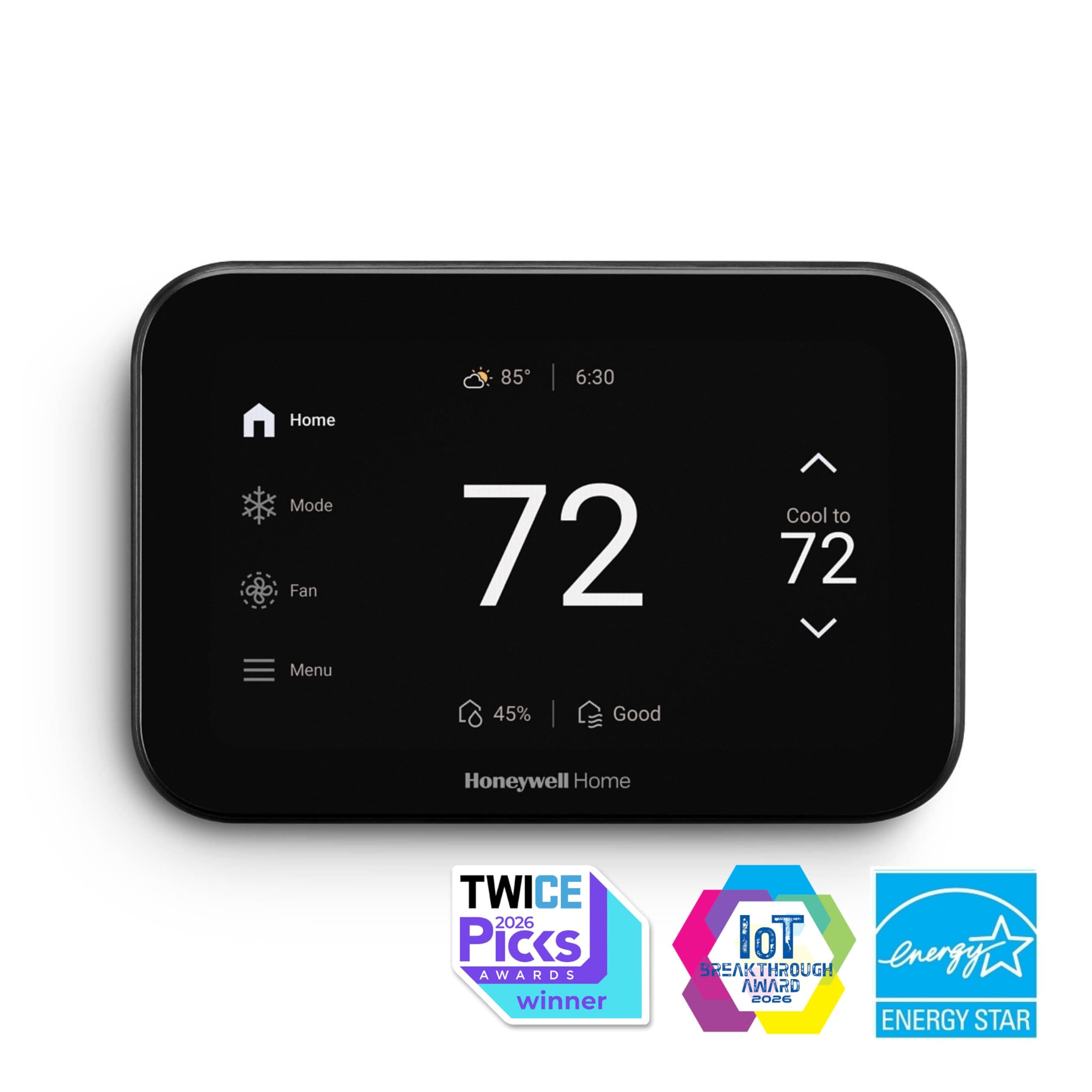New Honeywell Home X8S WiFi Smart Thermostat with Video Doorbell Compatibility, IAQ Control, and Customizable Touchscreen Display, Black - Image 8