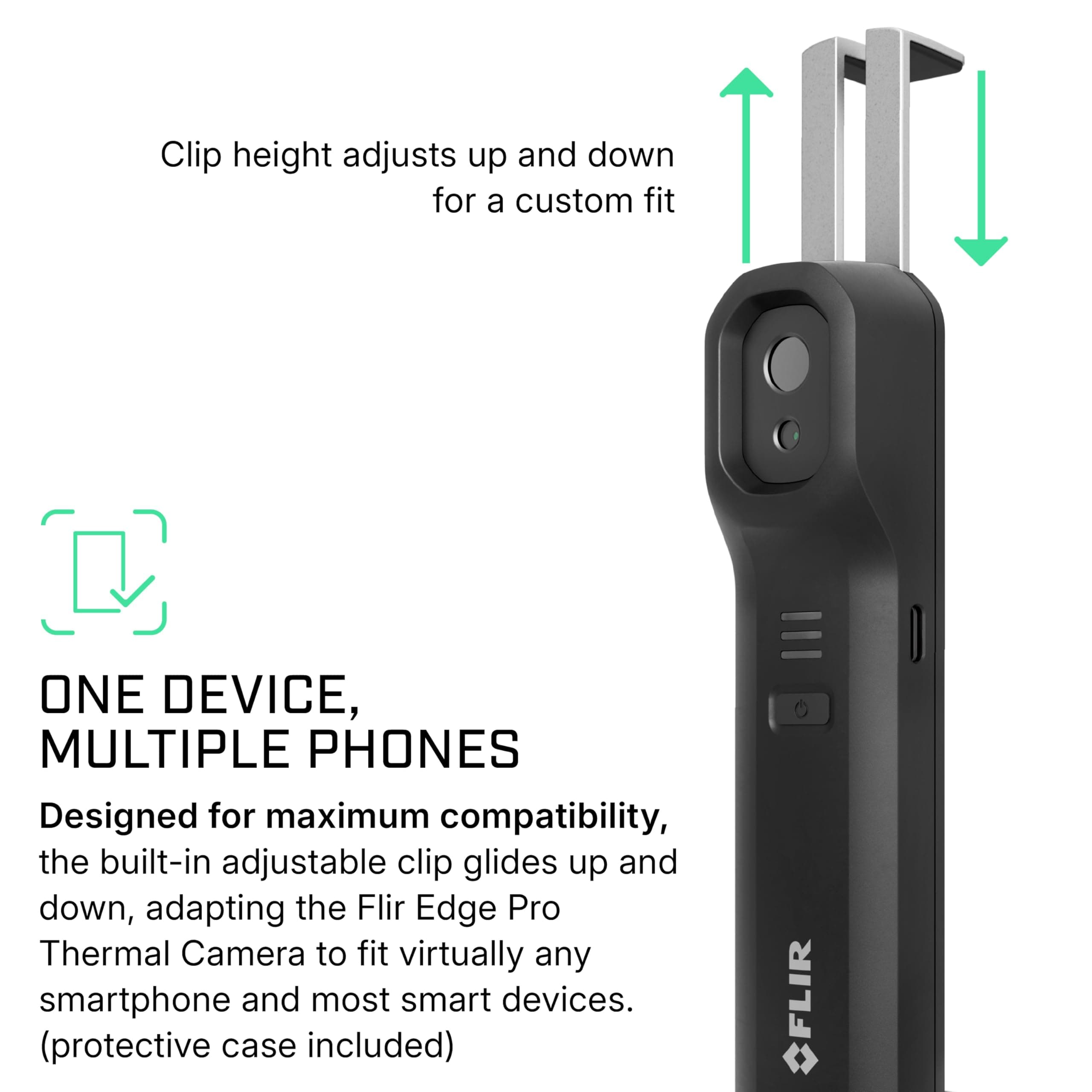 Flir Edge Pro - Wireless Bluetooth Thermal Imaging Camera for Smartphones, Compatible with All iOS and Android Devices, 480x360 Super Resolution (160x120 Native IR) - Image 3