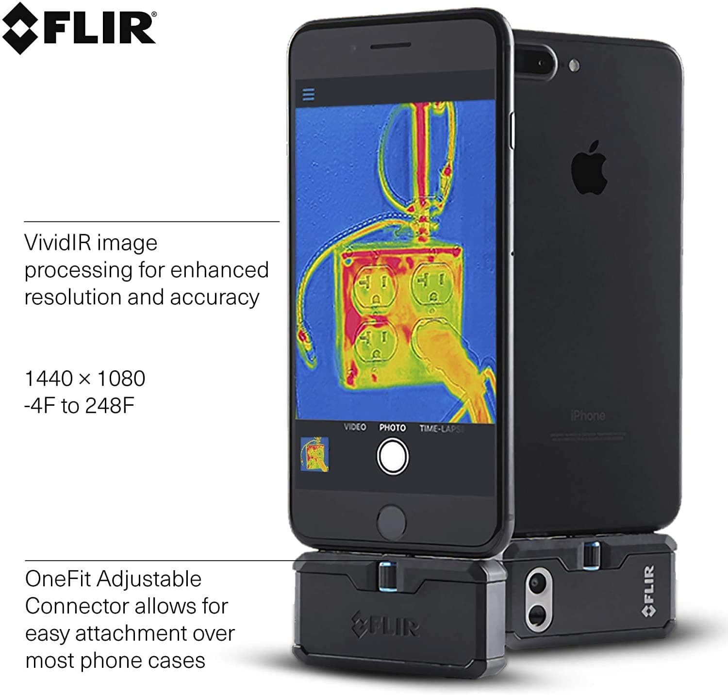 FLIR ONE Pro LT - High resolution Thermal Imaging Camera for iOS Smartphones (iPhone w/Lightning Port Only) - Image 2