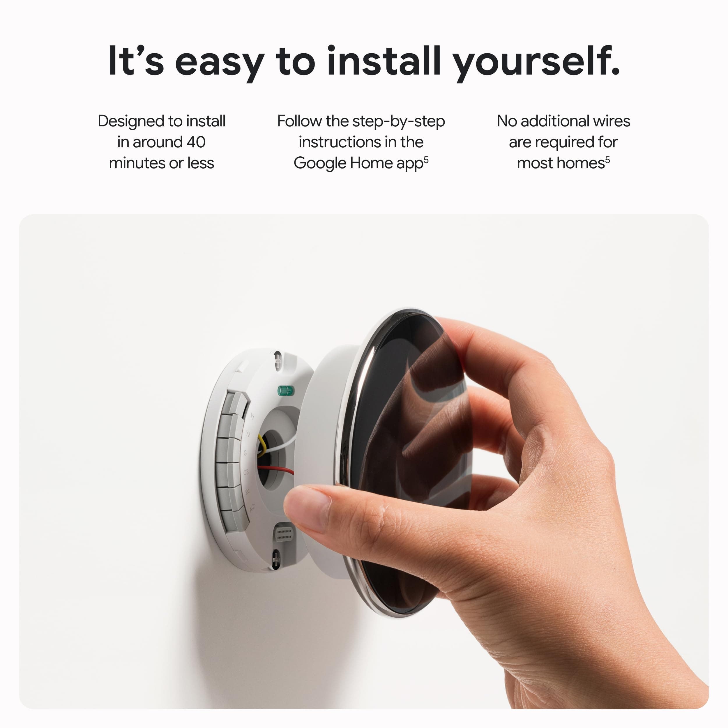 Google Nest Learning Thermostat (4th gen) + Nest Temperature Sensor (2nd gen) - Silver - Image 8