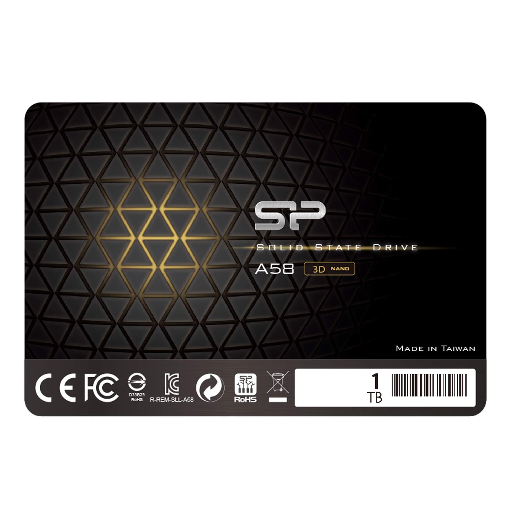 Silicon Power 1TB SSD 3D NAND A58 SLC Cache Performance Boost SATA III 2.5" 7mm (0.28") Internal Solid State Drive