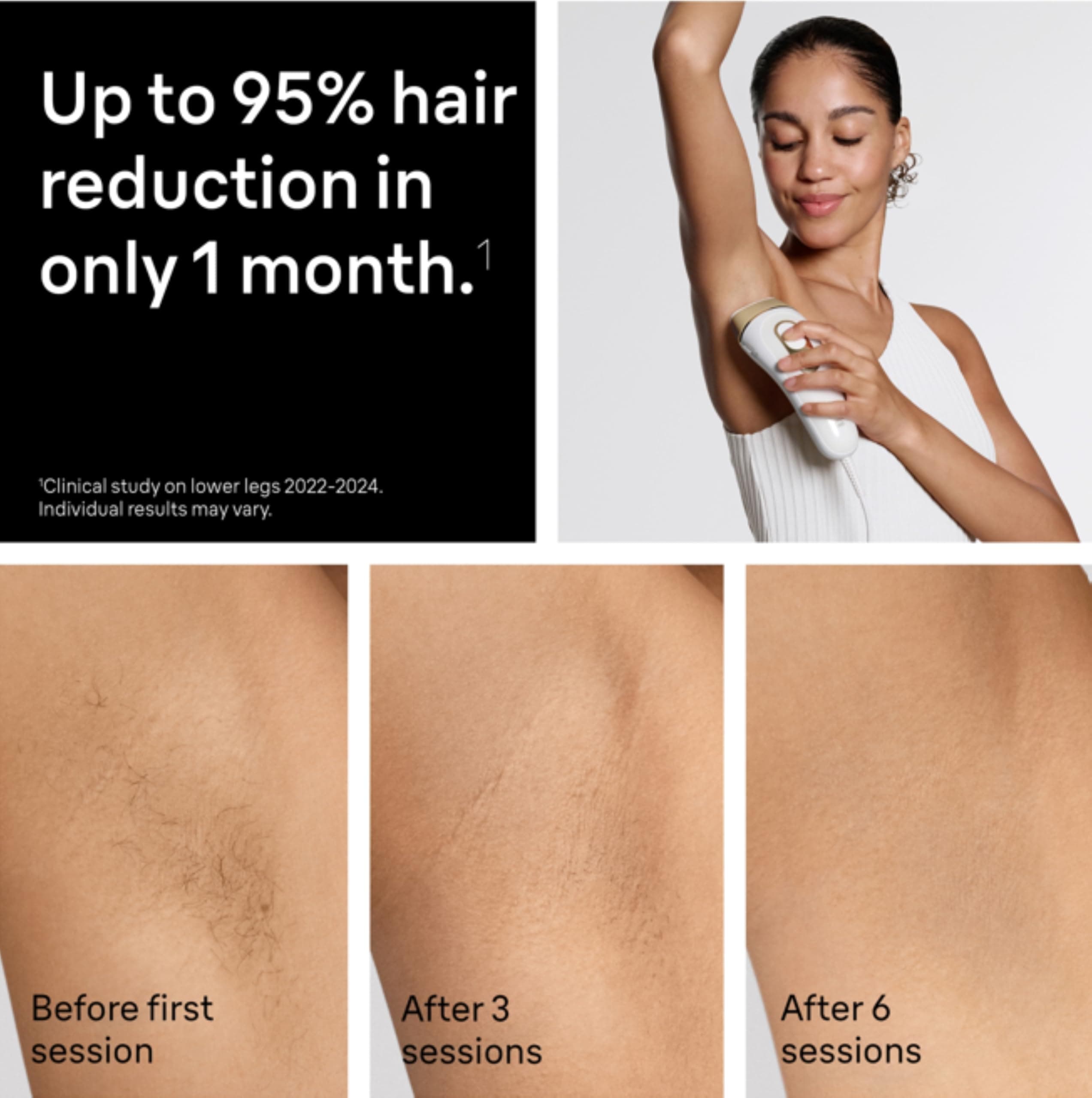 Braun IPL, Silk·Expert Pro 5, IPL Hair Removal for Women and Men, Permanent Laser Hair Reduction At-Home, 2 Heads, Pouch, IPL5137 - Image 3