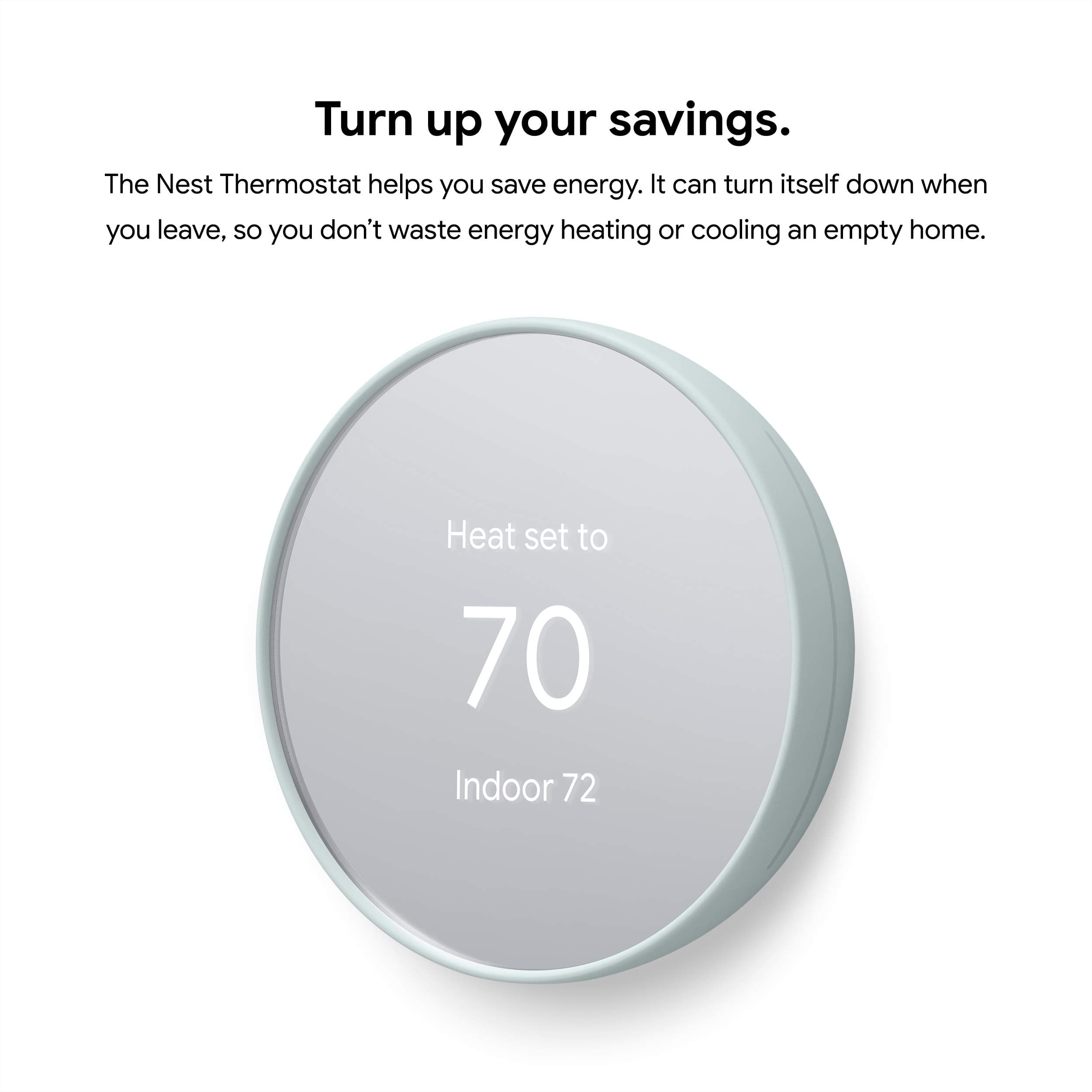 Google Nest Thermostat - Smart Thermostat for Home - Programmable Wifi Thermostat - Fog - Image 2