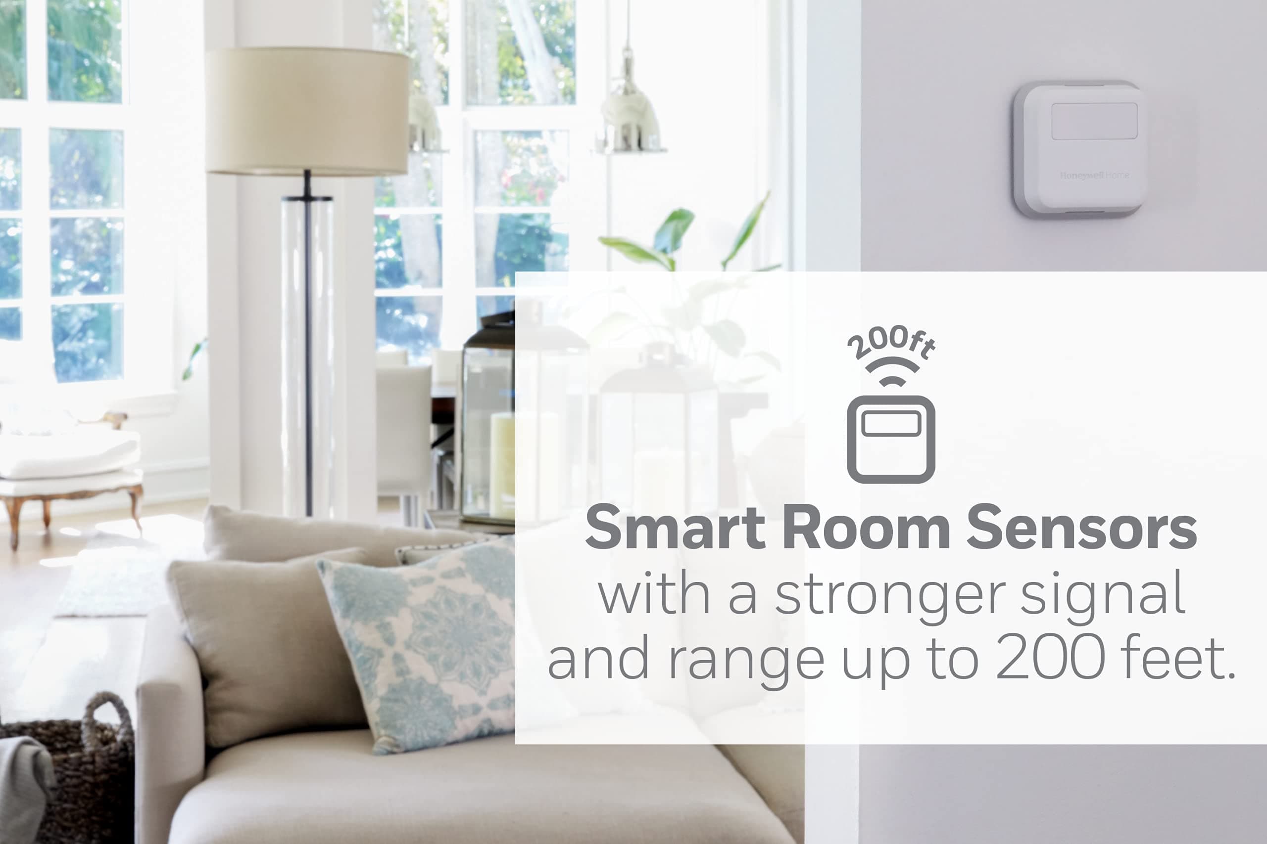 Honeywell Home T9 WiFi Smart Thermostat with 1 Smart Room Sensor, Touchscreen Display, White - Image 3