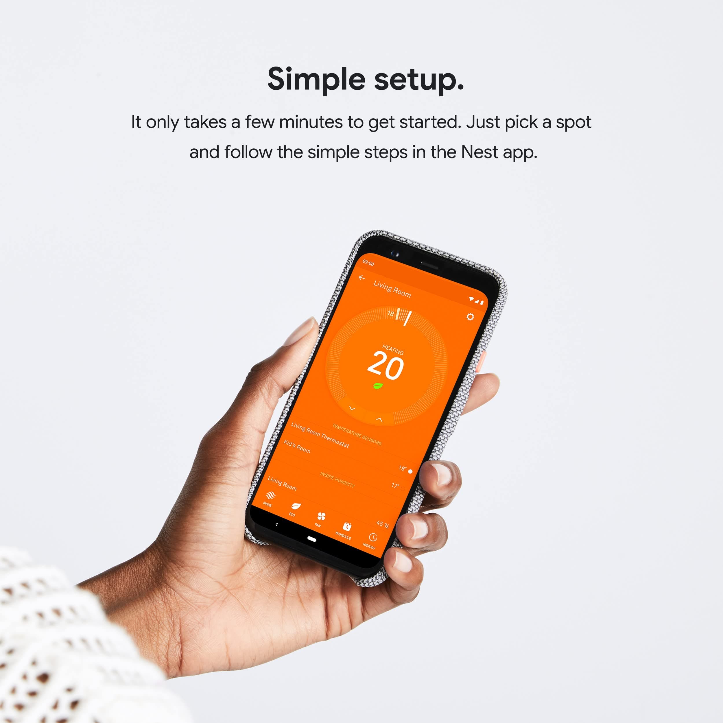 Google Nest Temperature Sensor- That Works with Nest Learning Thermostat and Nest Thermostat E - Smart Home, White - Image 6