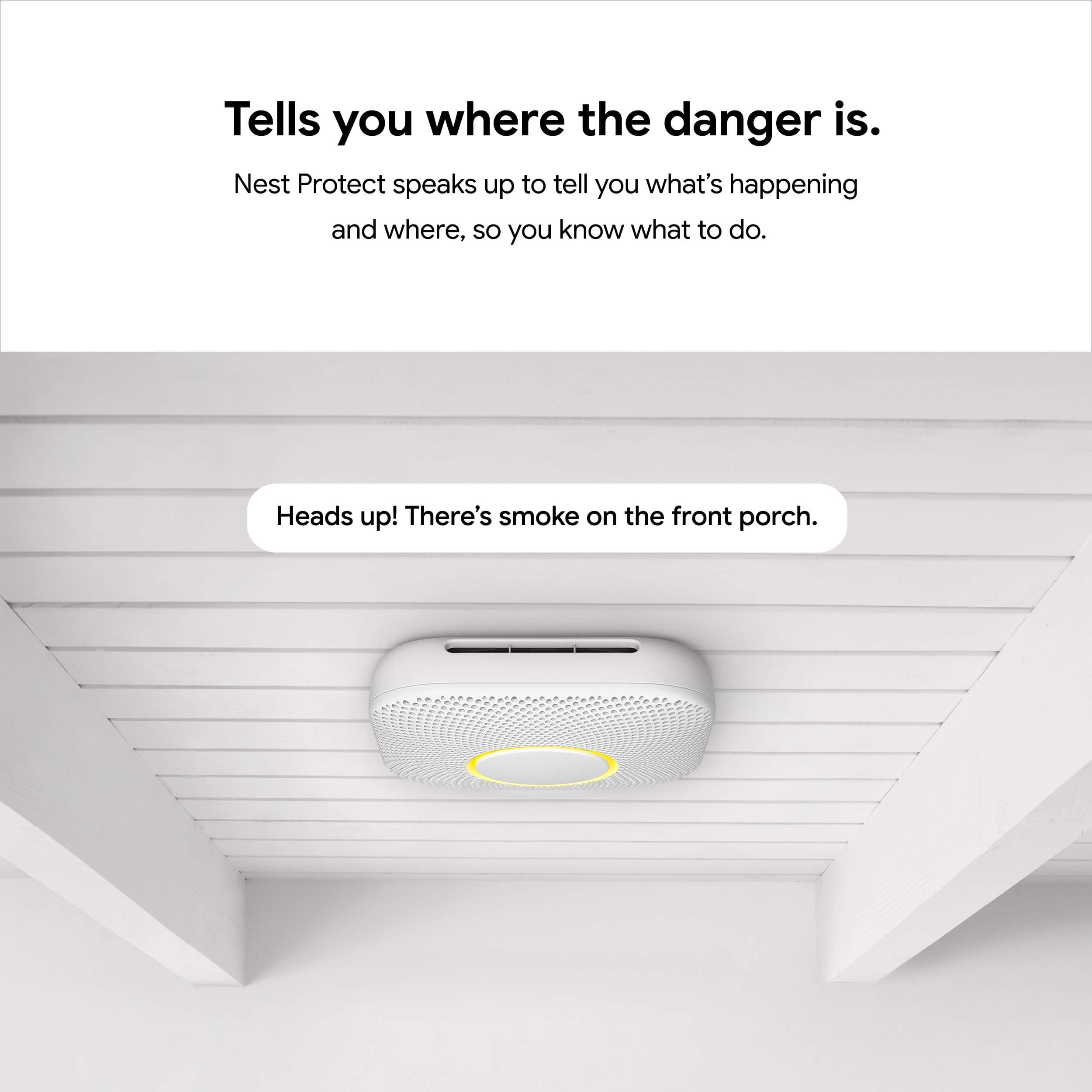 Google S3006WBUS Nest Protect, S3000BWES, 2nd Gen, Battery, 3-Pack Alarm-Smoke Carbon Monoxide Detector, 3, White - Image 7