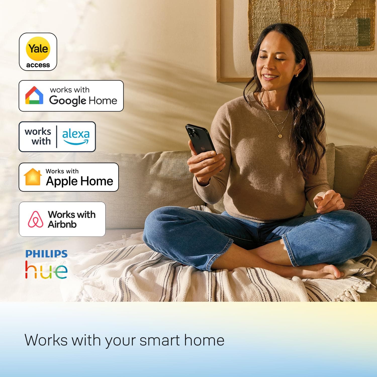 Yale Assure Lock 2 Plus Apple Home Keys (Tap to Open) Deadbolt, Black Suede Smart Keyless Entry Door Lock with Wi-Fi Connected Keypad for Code Entry and Remote Access, YRD450-N-WF1-BSP - Image 8