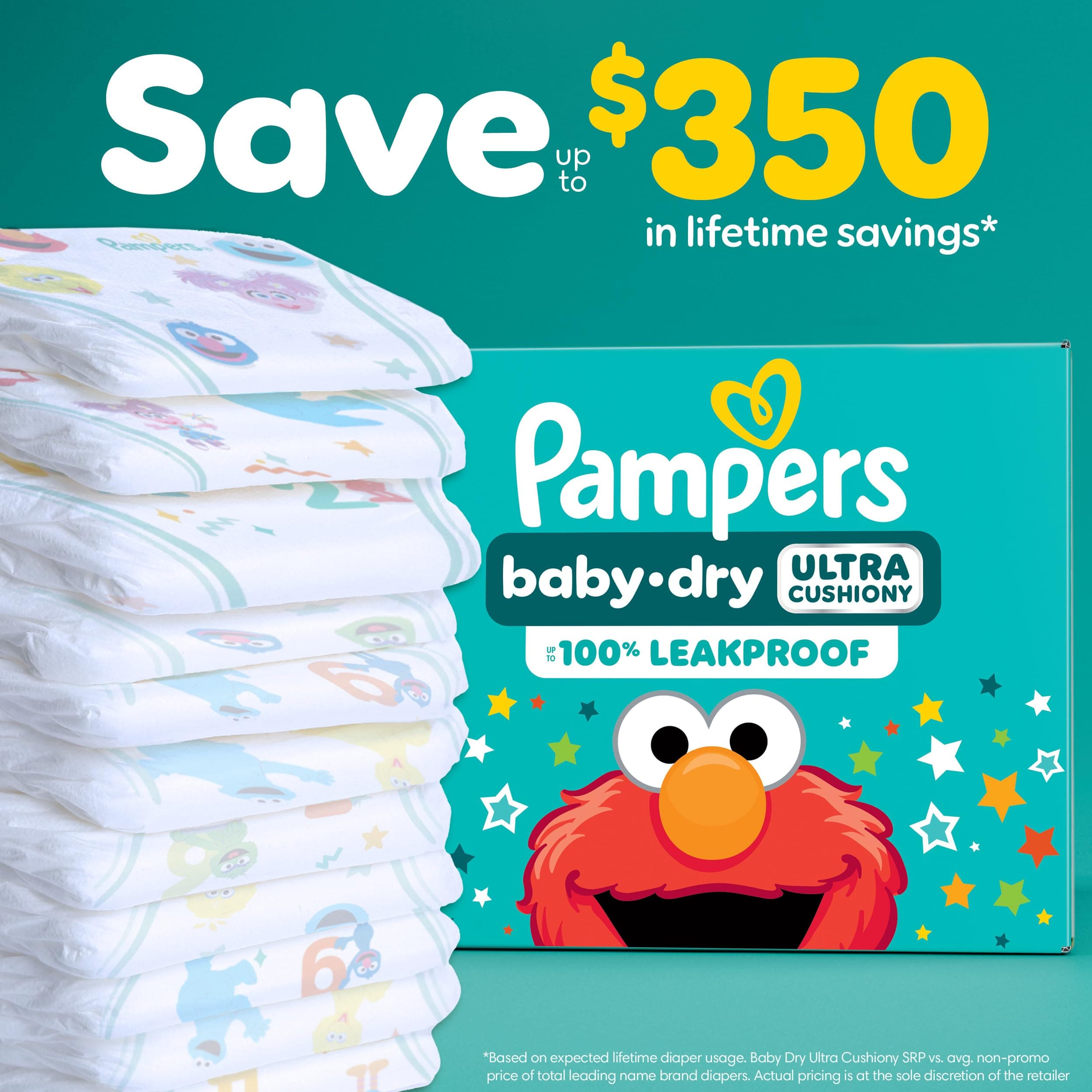 Pampers Diapers - Baby Dry - Size 3, 104 Count, Absorbent Disposable Infant Diaper (Packaging May Vary) - Image 5