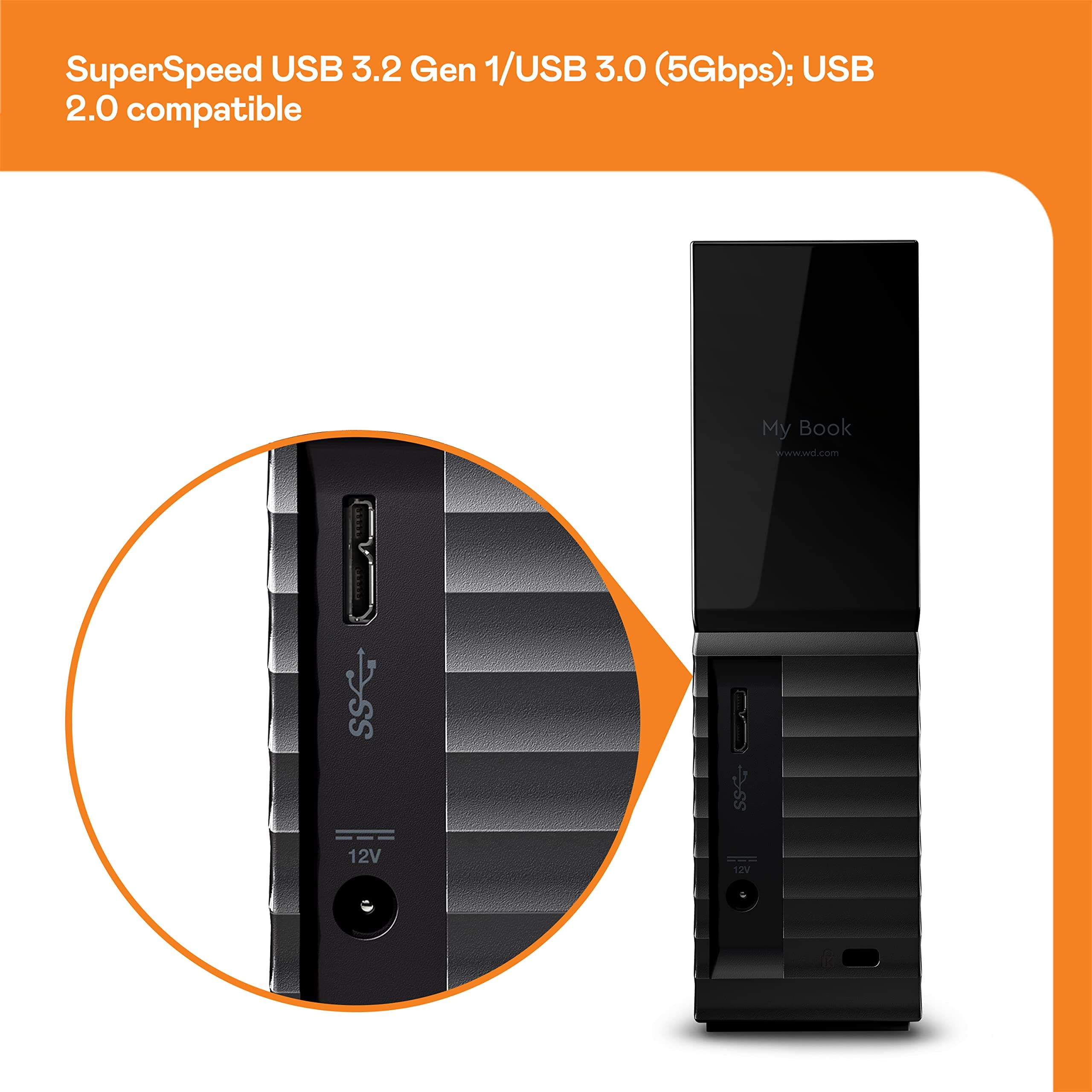 WD 16TB My Book Desktop External Hard Drive, USB 3.0, External HDD with Password Protection and Backup Software - WDBBGB0160HBK-NESN - Image 7