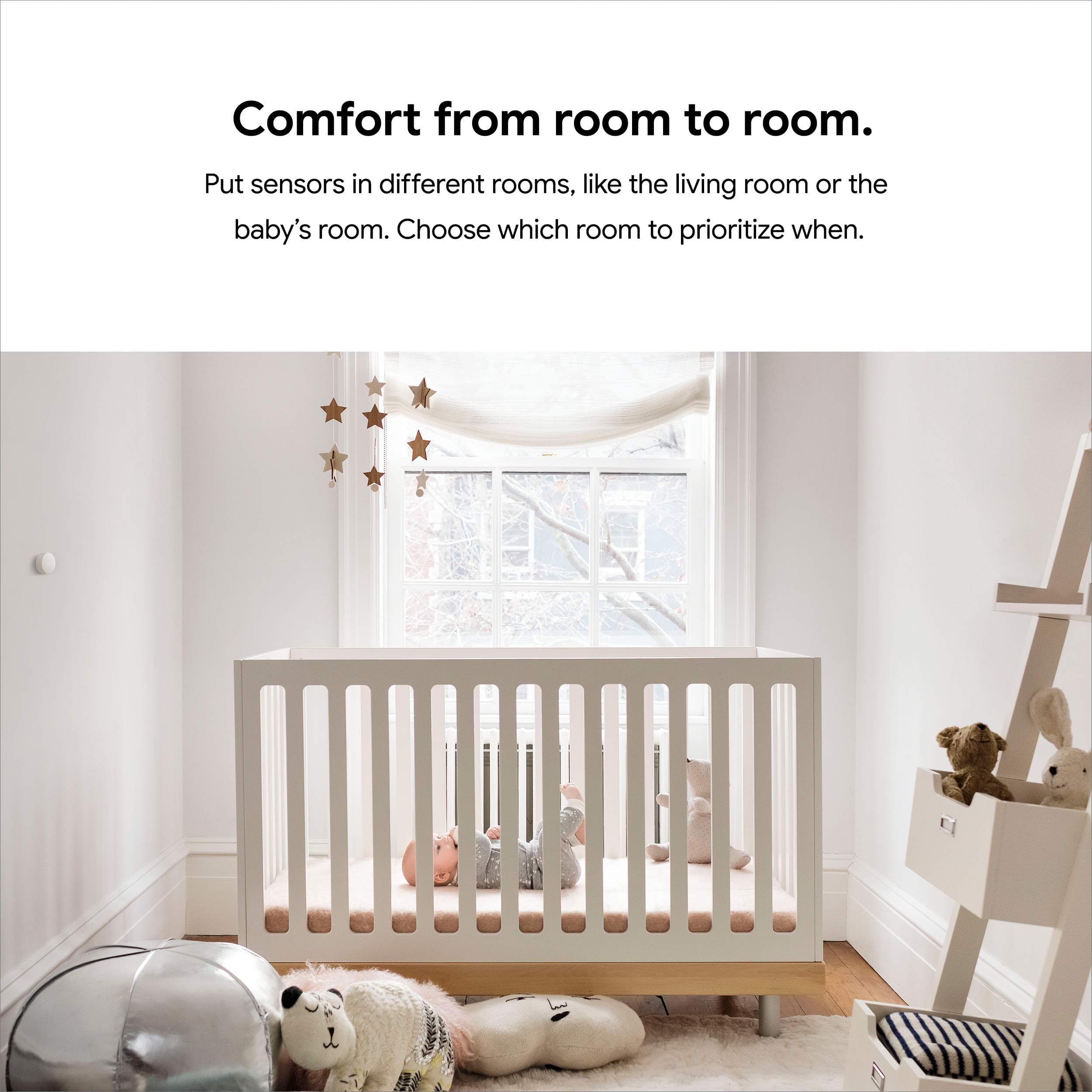 Google Nest Temperature Sensor- That Works with Nest Learning Thermostat and Nest Thermostat E - Smart Home, White - Image 4