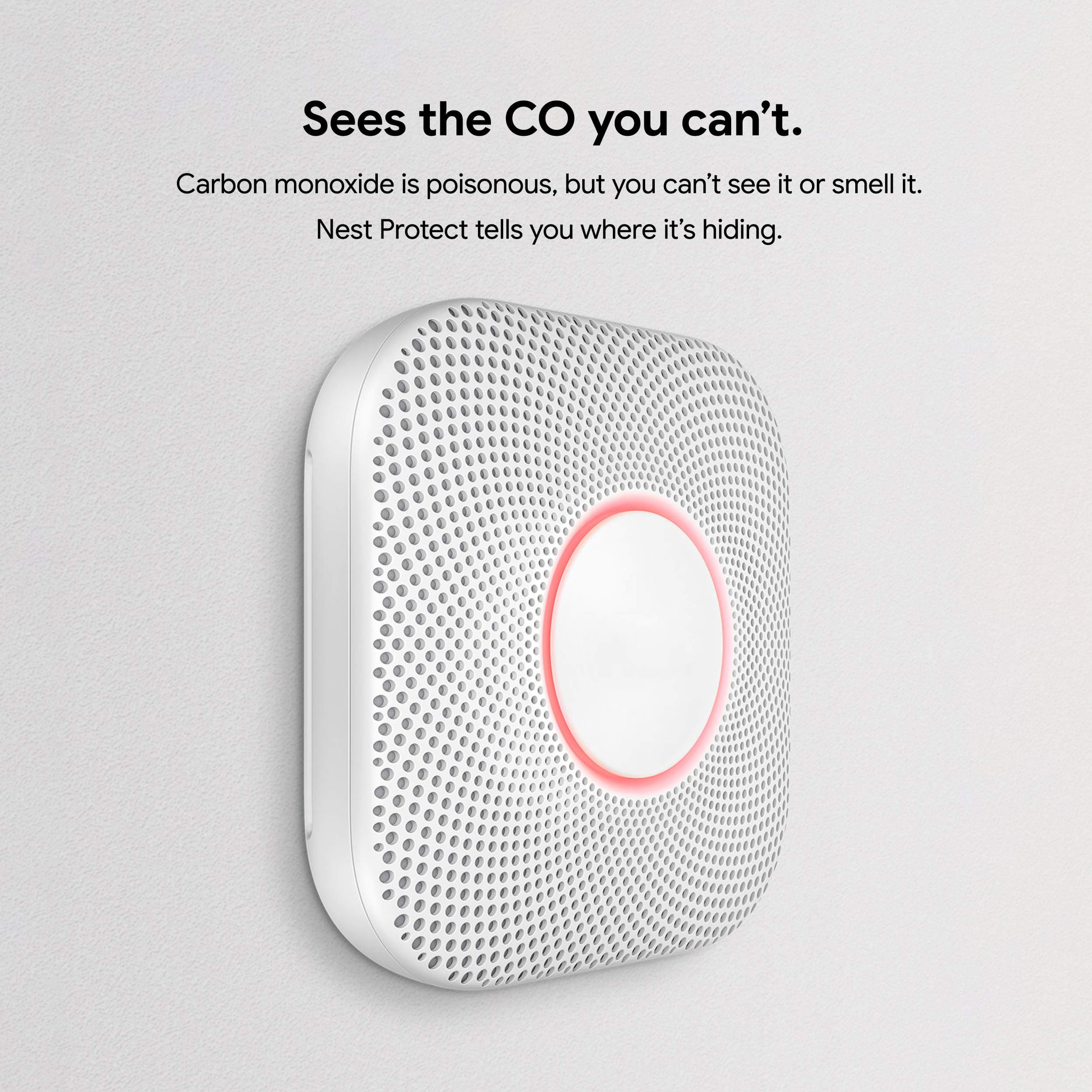 Google S3006WBUS Nest Protect, S3000BWES, 2nd Gen, Battery, 3-Pack Alarm-Smoke Carbon Monoxide Detector, 3, White - Image 5