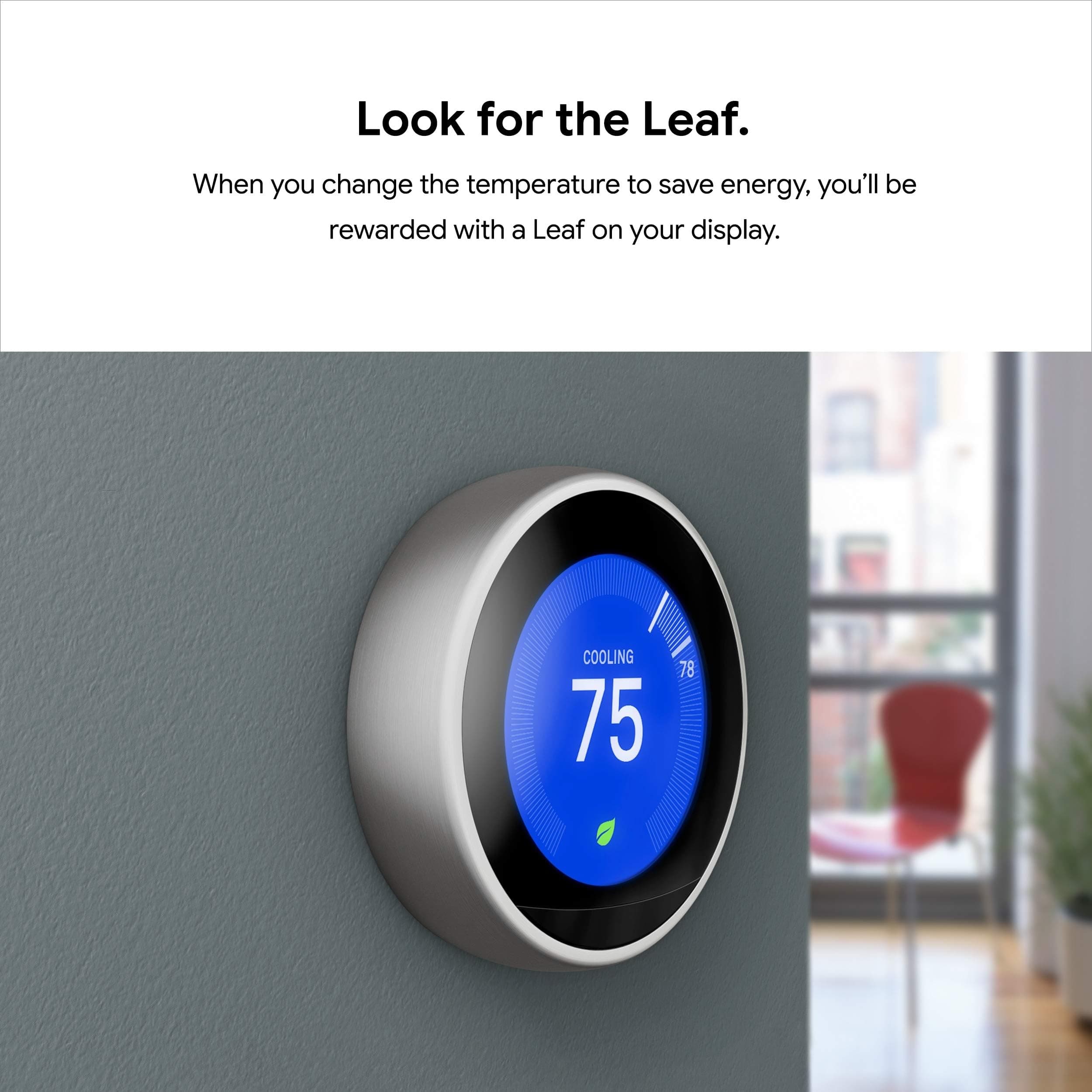 Nest 9750016 T3016US Thermostat 3.3 x 1.2 x 3.3 Black - Image 9