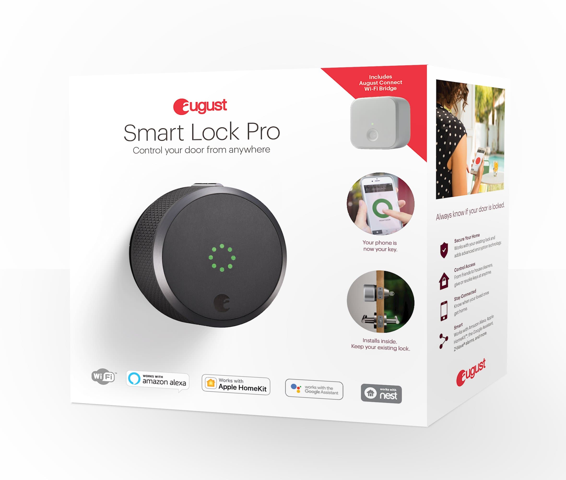 August Home Smart Lock Pro + Connect Hub - Wi-Fi Smart Lock for Keyless Entry - Works with Alexa, Google Assistant, and more – Dark Gray - Image 5