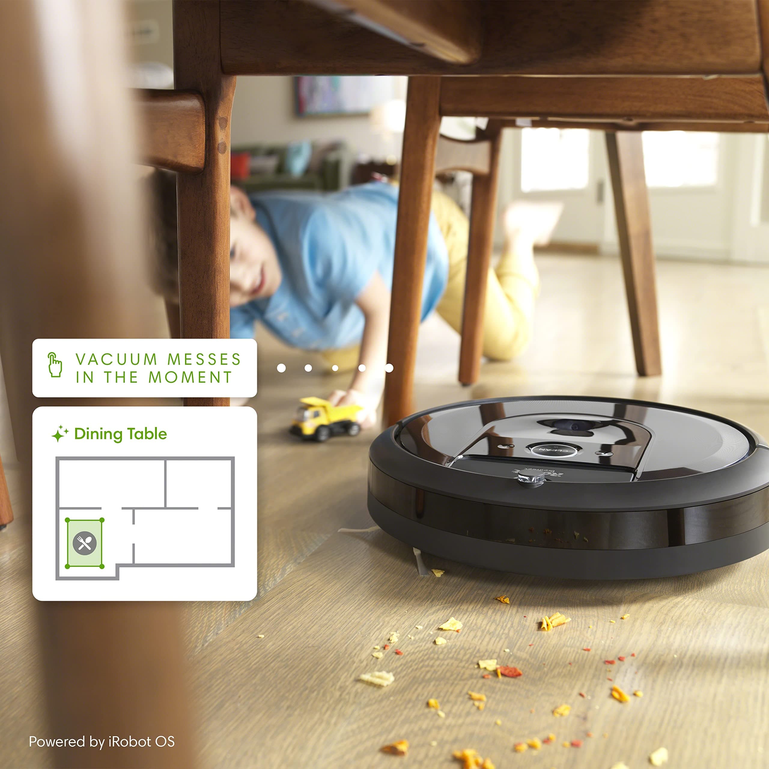 iRobot Roomba i7+ (7550) Robot Vacuum with Automatic Dirt Disposal- Empties Itself, Wi-Fi Connected, Smart Mapping, Works with Alexa, Ideal for Pet Hair, Carpets, Hard Floors - Image 7