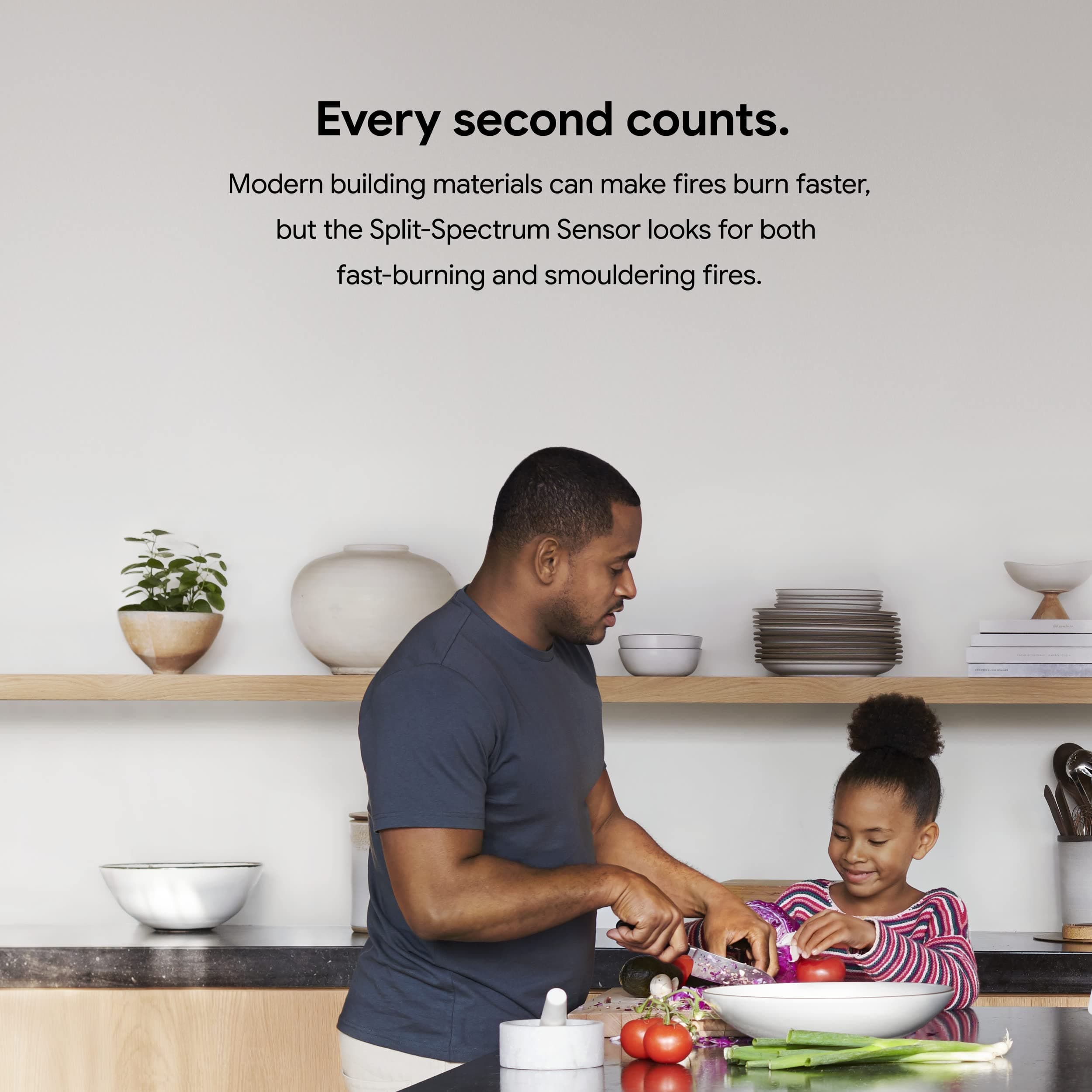 Google Nest Protect - Smoke Alarm - Smoke Detector and Carbon Monoxide Detector - Battery Operated , White - S3000BWES - Image 6