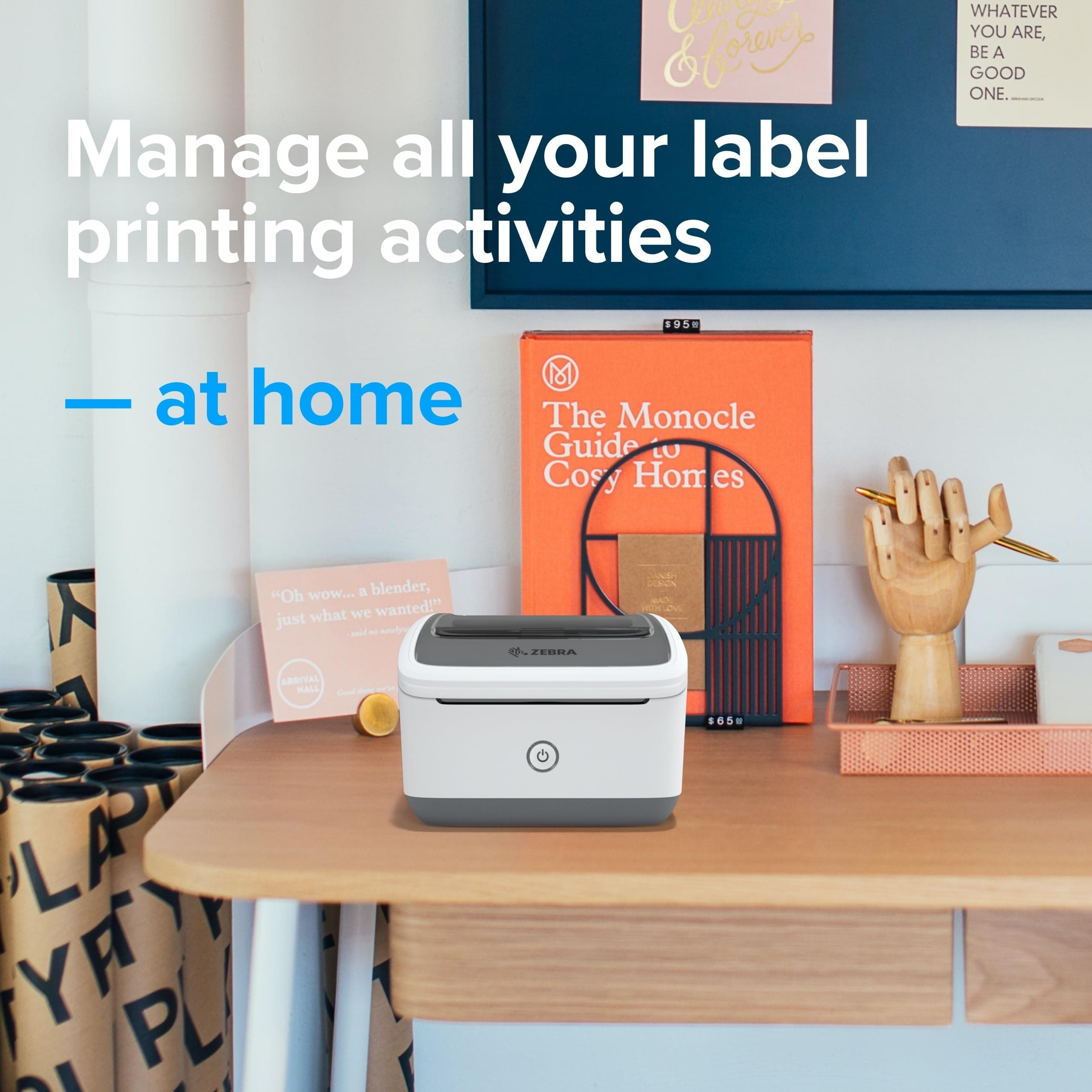 ZEBRA ZSB Series Thermal Label Printer - Wireless Label Printer for ZSB Cartridges - Compatible with UPS, USPS & FedEx - 4" Print Width - Image 4