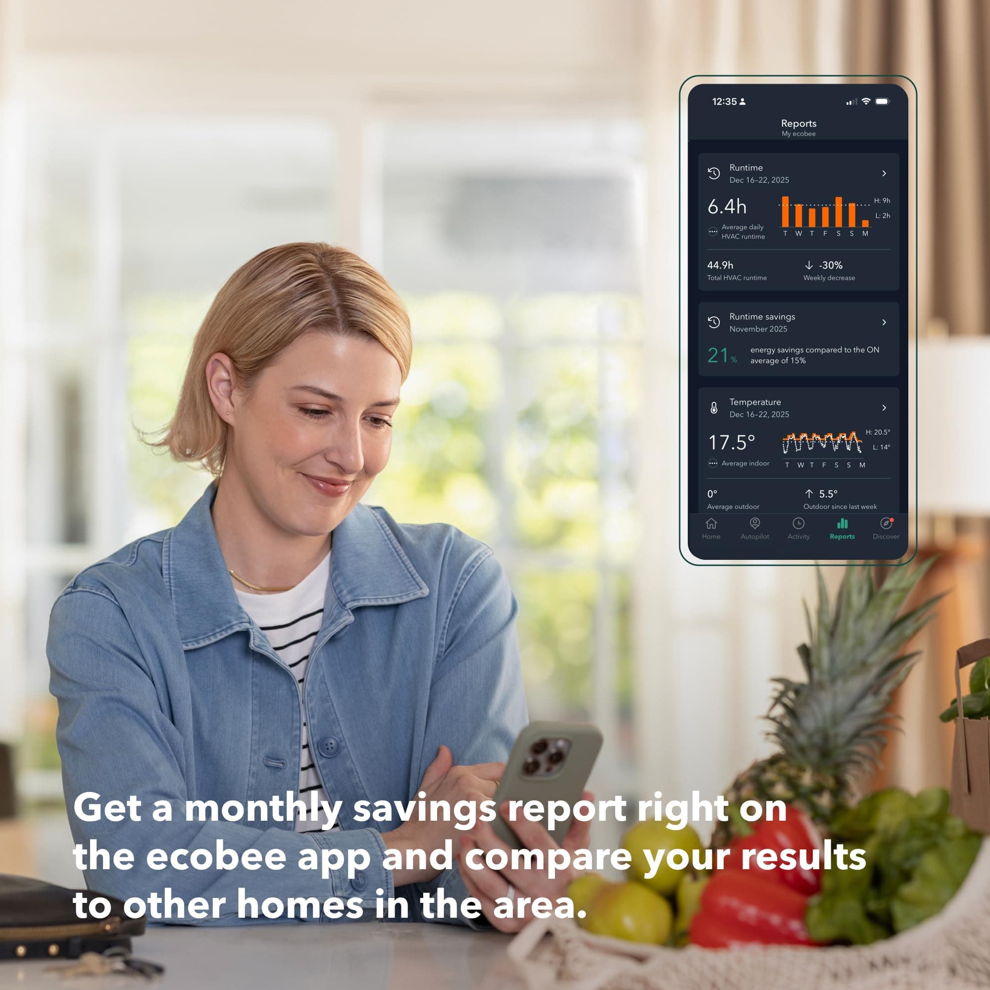 ecobee Smart Thermostat Enhanced - Programmable Wifi Thermostat - Works with Siri, Alexa, Google Assistant - Energy Star Certified - Smart Home - Image 8