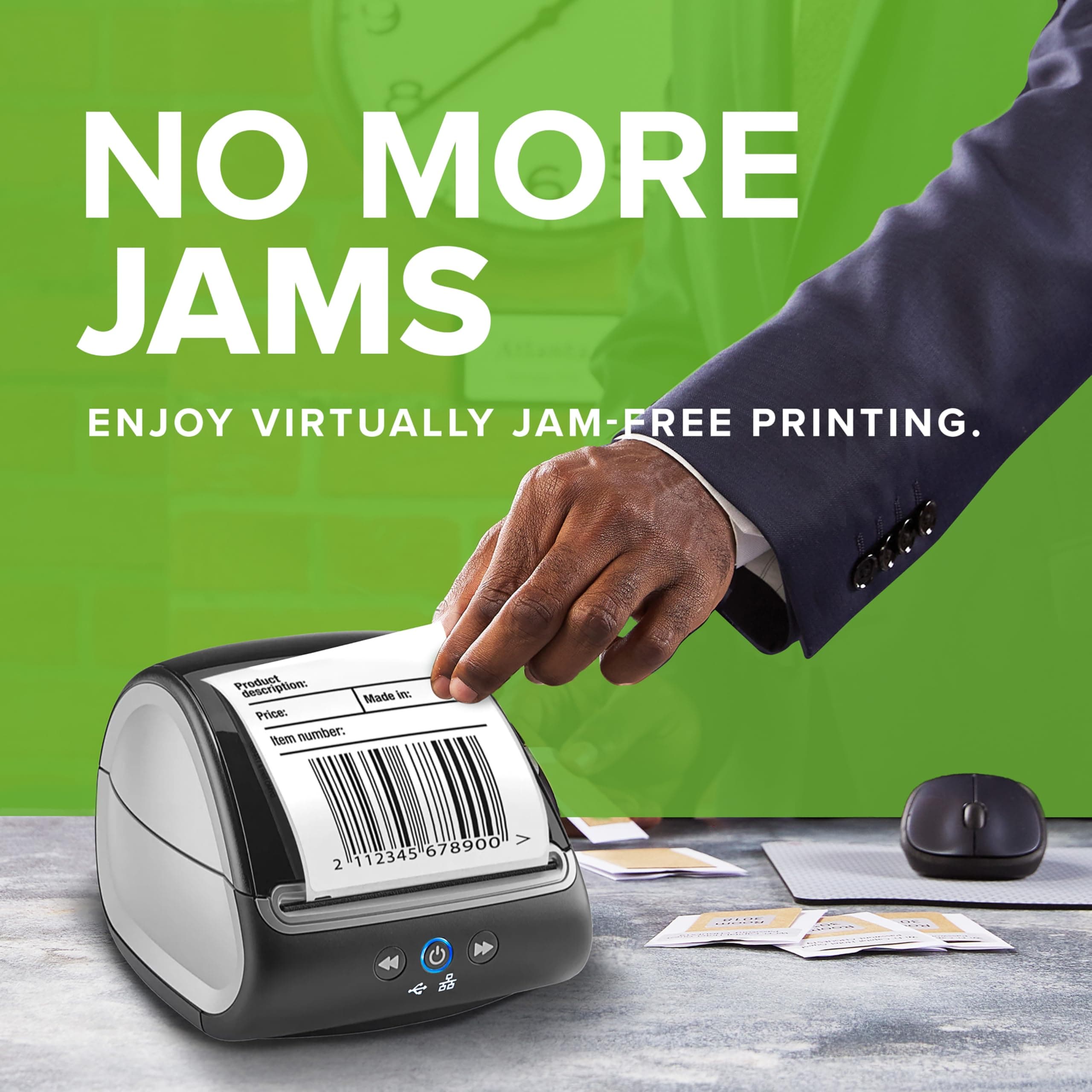 DYMO LabelWriter 5XL Label Printer Bundle Prints Extra-Wide ShippingLabels (UPS USPS) from Amazon eBay and More Perfect for eCommerce Sellers Includes 5 Extra-Large Shipping Labels (1100 Total) - Image 3