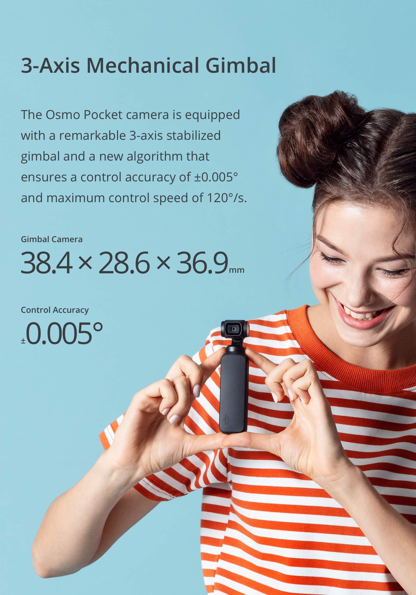 DJI Osmo Pocket - Handheld 3-Axis Gimbal Stabilizer with integrated Camera 12 MP 1/2.3” CMOS 4K60 Video, for YouTube, TikTok, Video Vlog, Streamlabs, Attachable to Smartphone, Android, iPhone, Black - Image 8