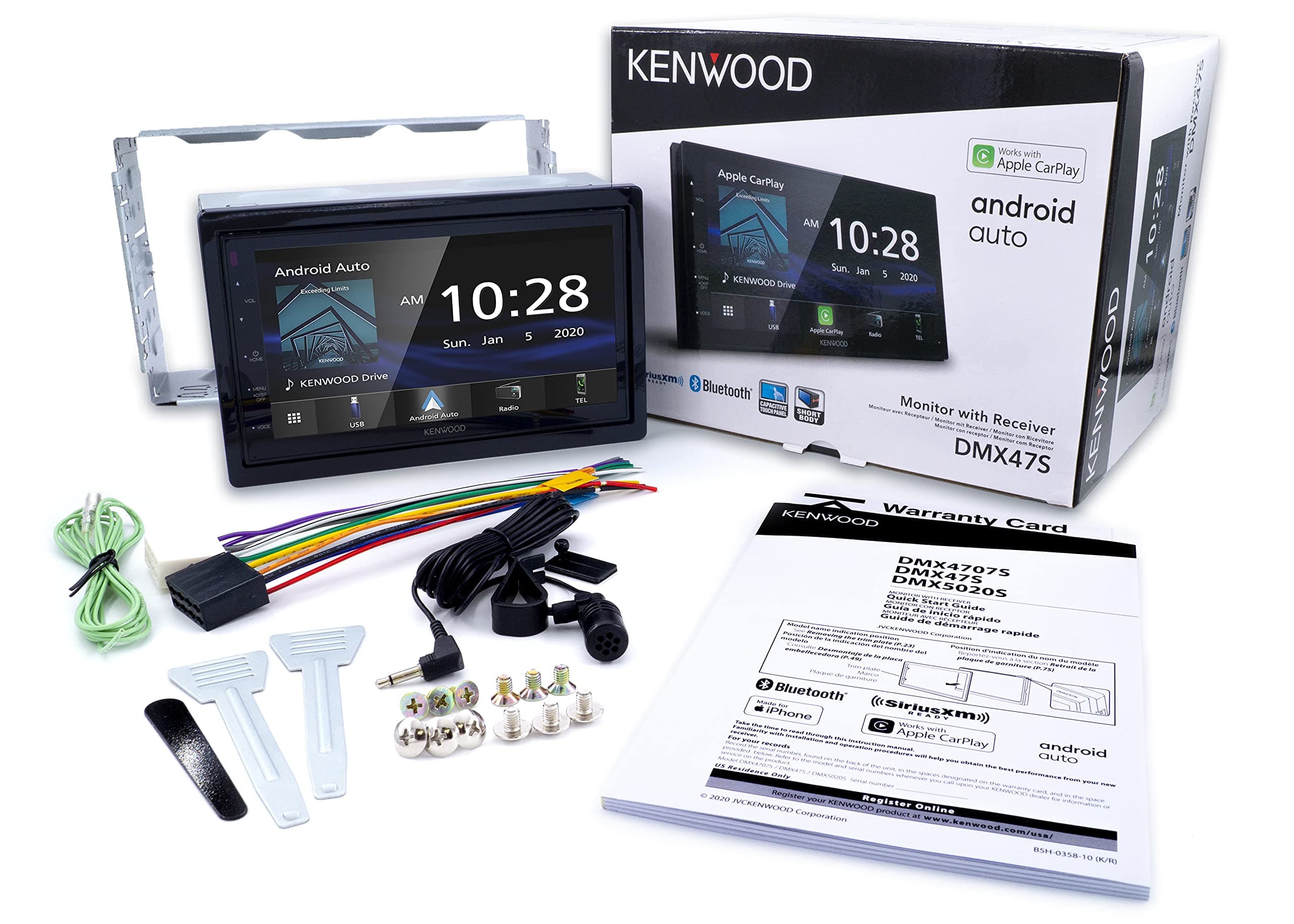 Kenwood DMX47S Digital Car Multimedia Player, 6.8" Capacitive Touch Screen, Apple CarPlay & Android Auto, Built-in Bluetooth, True Mirroring via USB, Rear View Camera Input & Superior Car Audio - Image 6