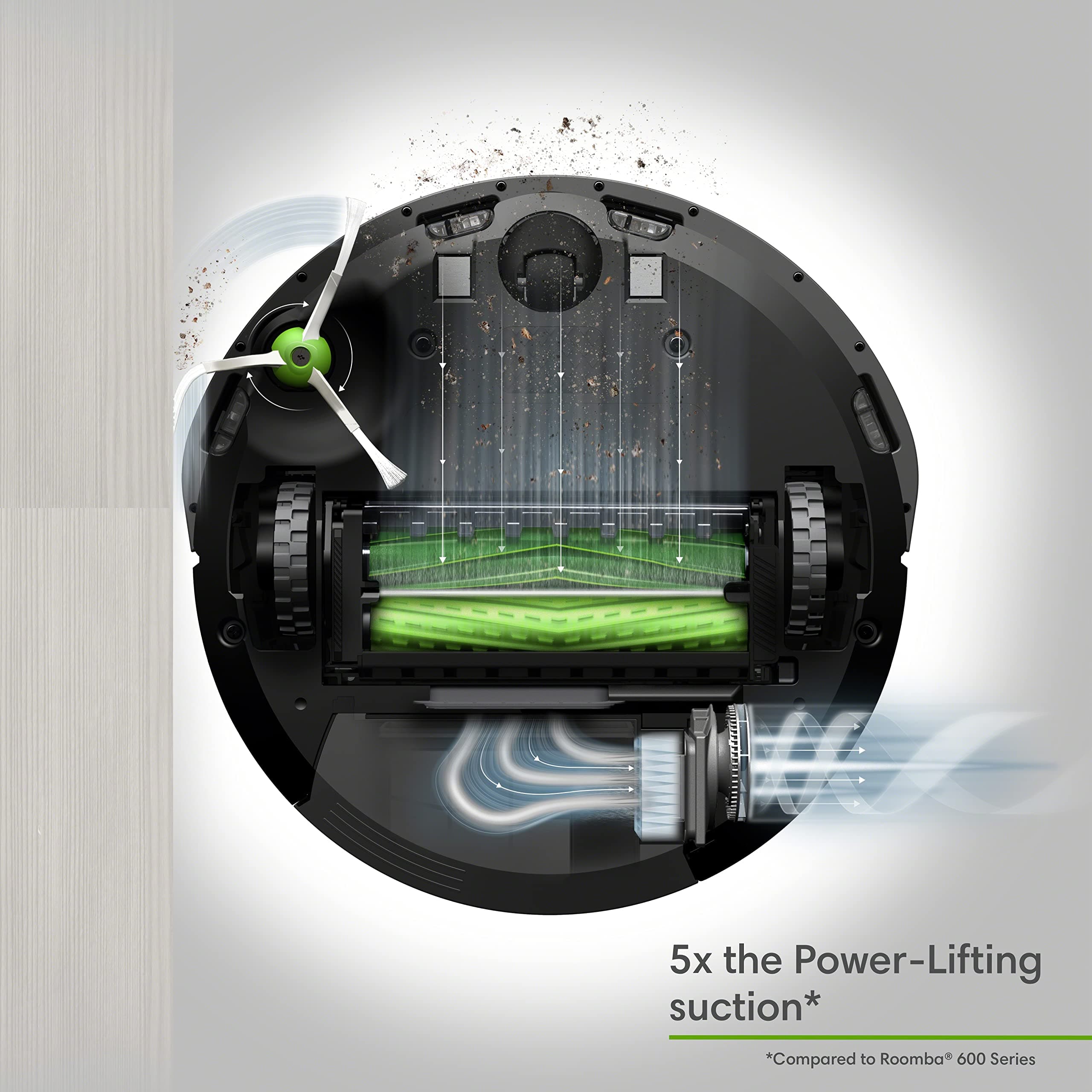 iRobot Roomba E5 (5150) Robot Vacuum - Wi-Fi Connected, Works with Alexa, Ideal for Pet Hair, Carpets, Hard, Self-Charging Robotic Vacuum, Black - Image 3