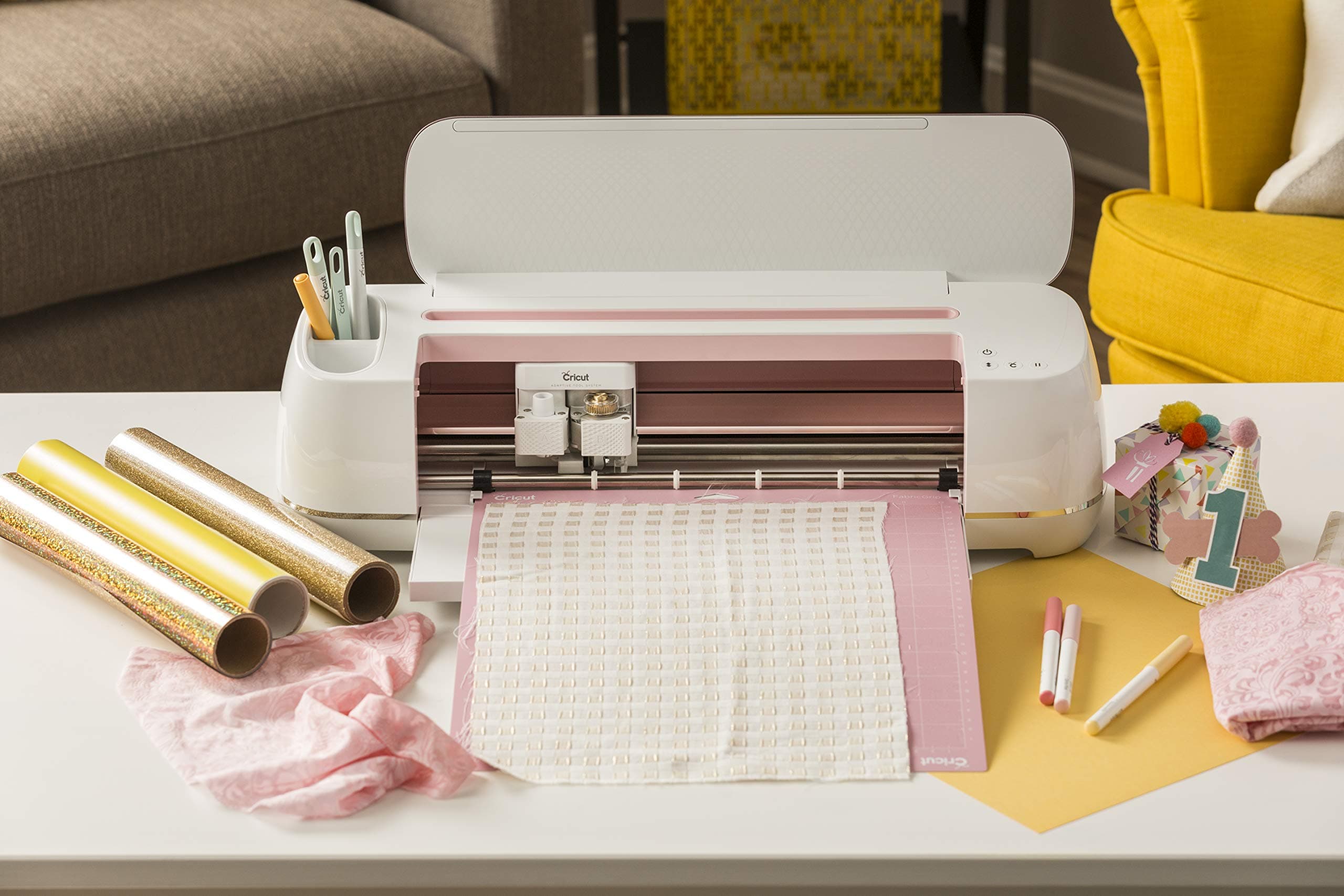 Cricut Maker - Smart Cutting Machine - with 10X Cutting Force, Cuts 300+ Materials, Create 3D Art, Home Decor & More, Bluetooth Connectivity, Compatible with iOS, Android, Windows & Mac, Rose - Image 4