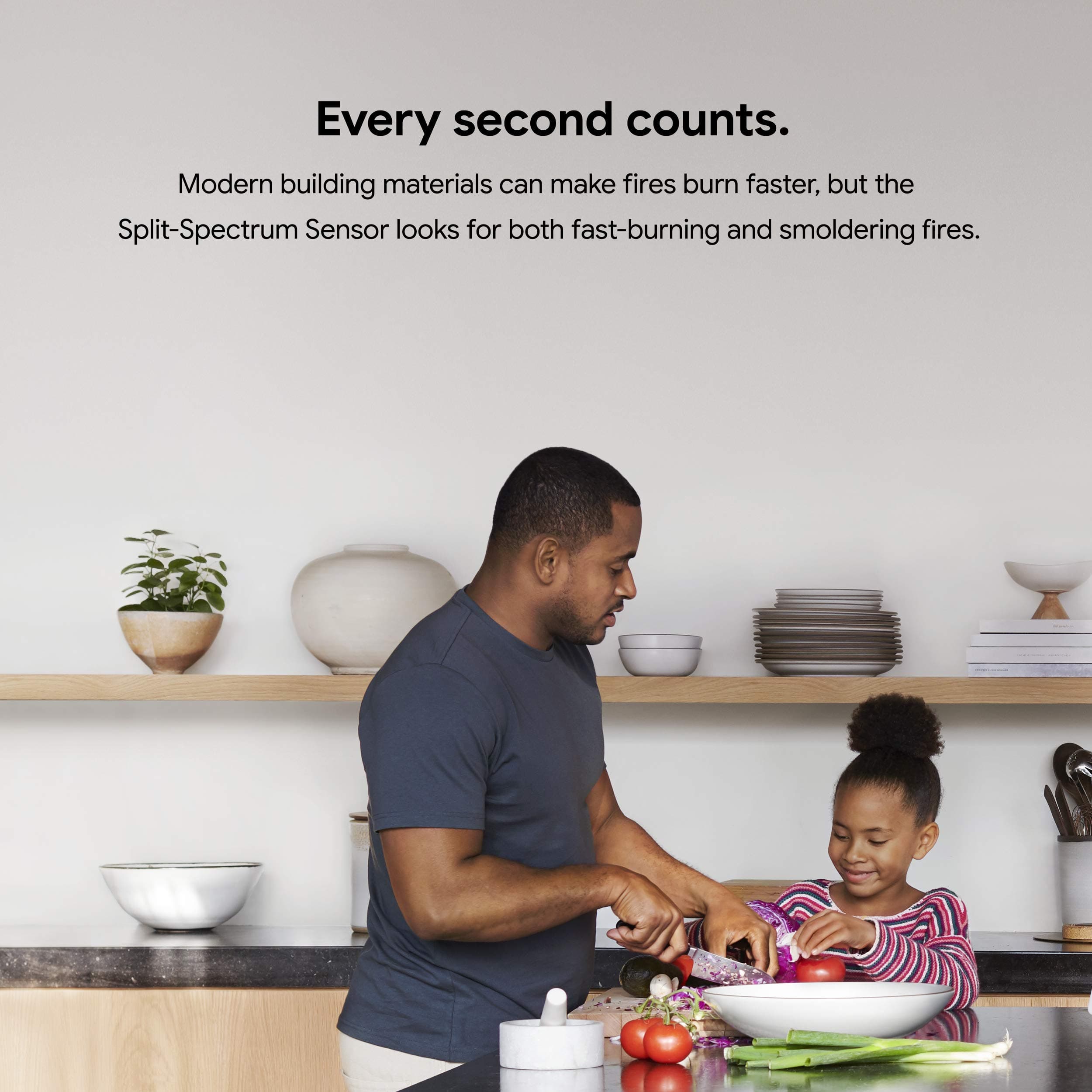 Google S3006WBUS Nest Protect, S3000BWES, 2nd Gen, Battery, 3-Pack Alarm-Smoke Carbon Monoxide Detector, 3, White - Image 3